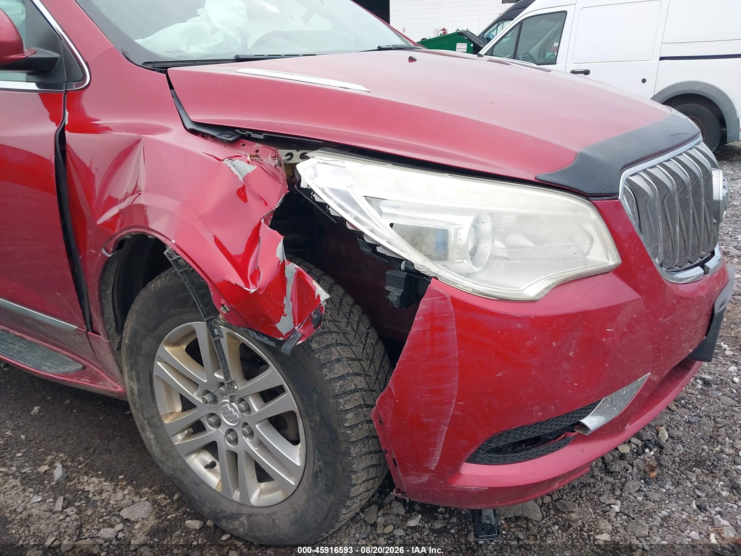 2013 Buick Enclave Convenience Red vin: 5GAKVBKD8DJ238816
