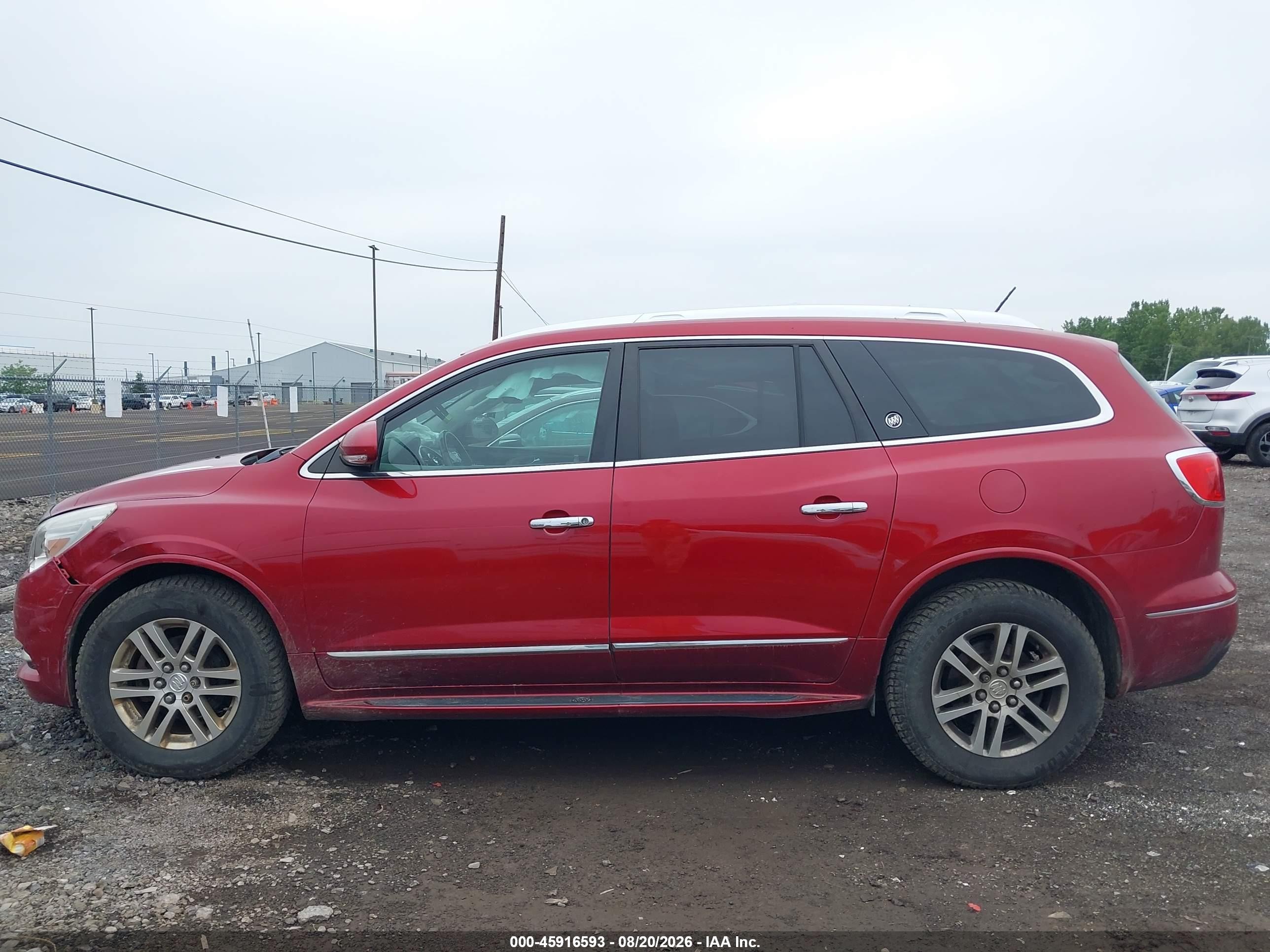2013 Buick Enclave Convenience Red vin: 5GAKVBKD8DJ238816