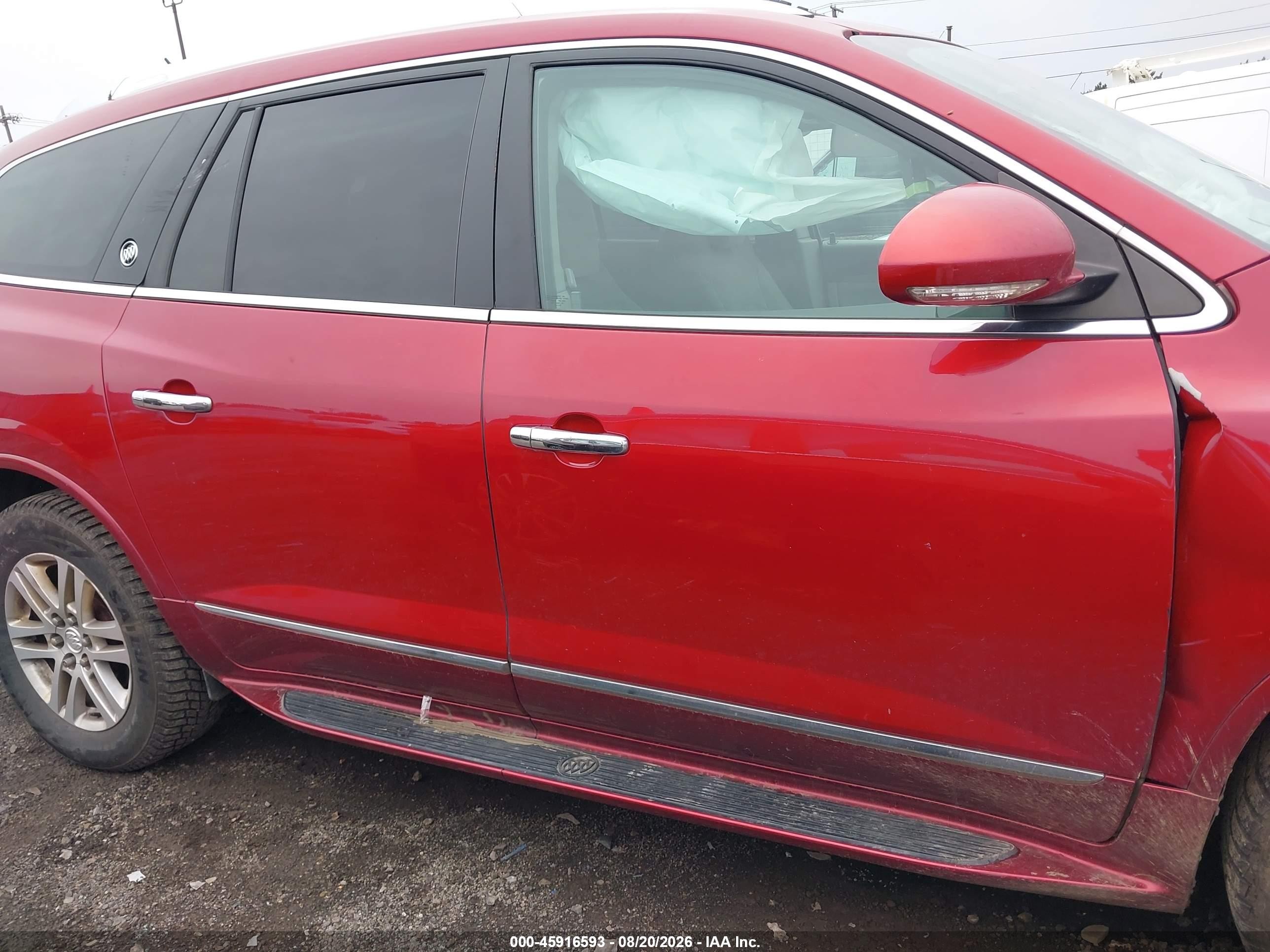 2013 Buick Enclave Convenience Red vin: 5GAKVBKD8DJ238816