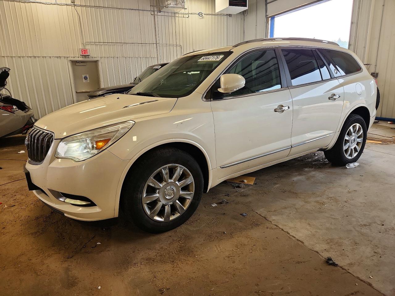 2014 Buick Enclave White vin: 5GAKVBKD8EJ222553