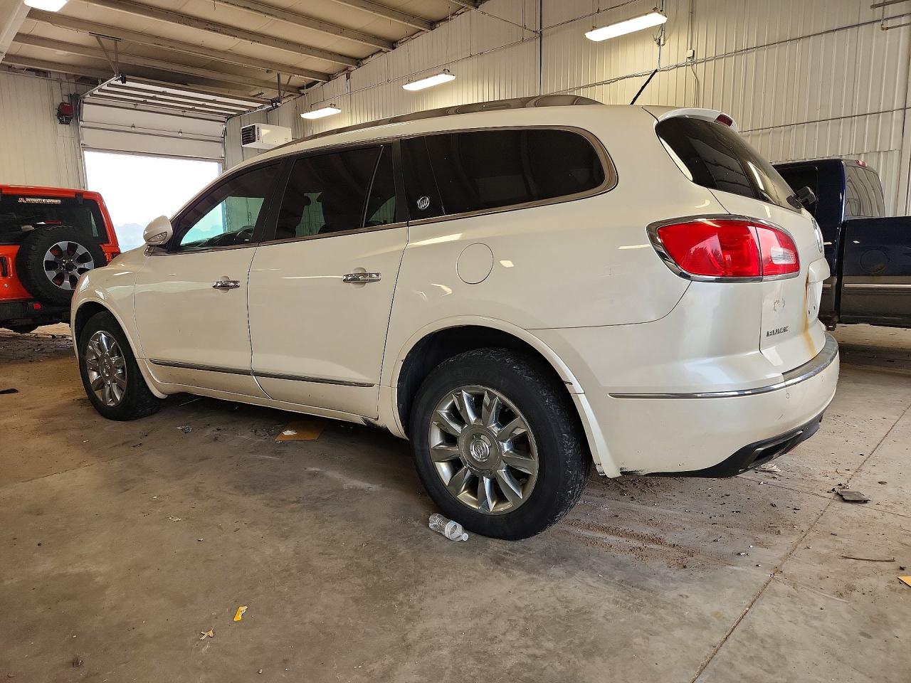2014 Buick Enclave White vin: 5GAKVBKD8EJ222553