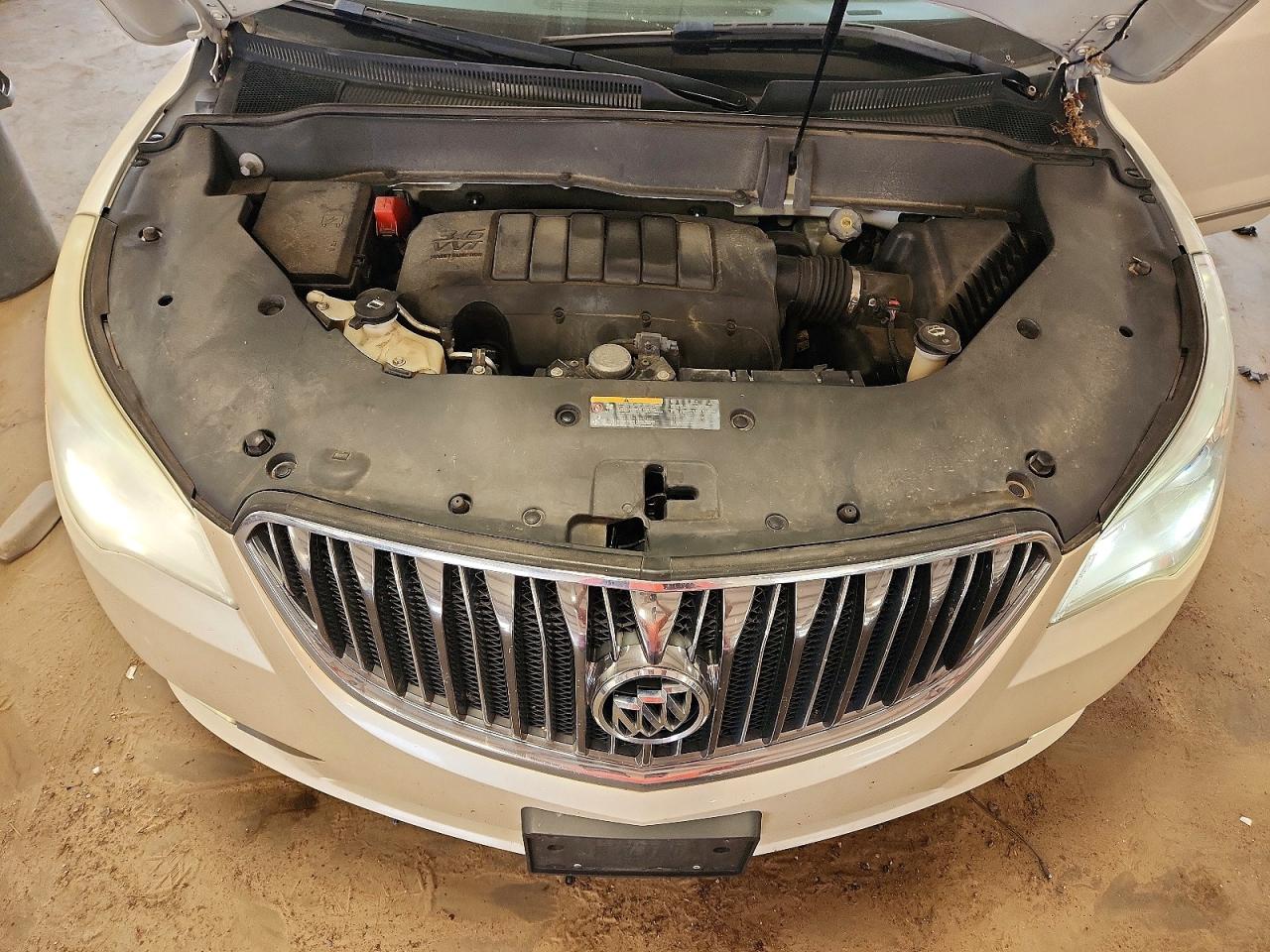 2014 Buick Enclave White vin: 5GAKVBKD8EJ222553