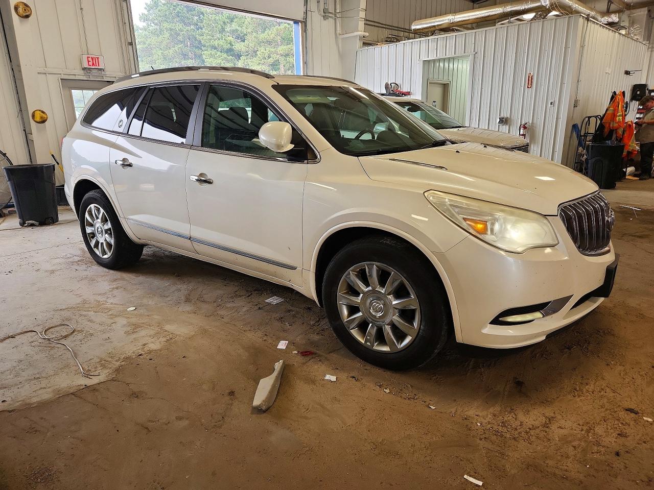 2014 Buick Enclave White vin: 5GAKVBKD8EJ222553