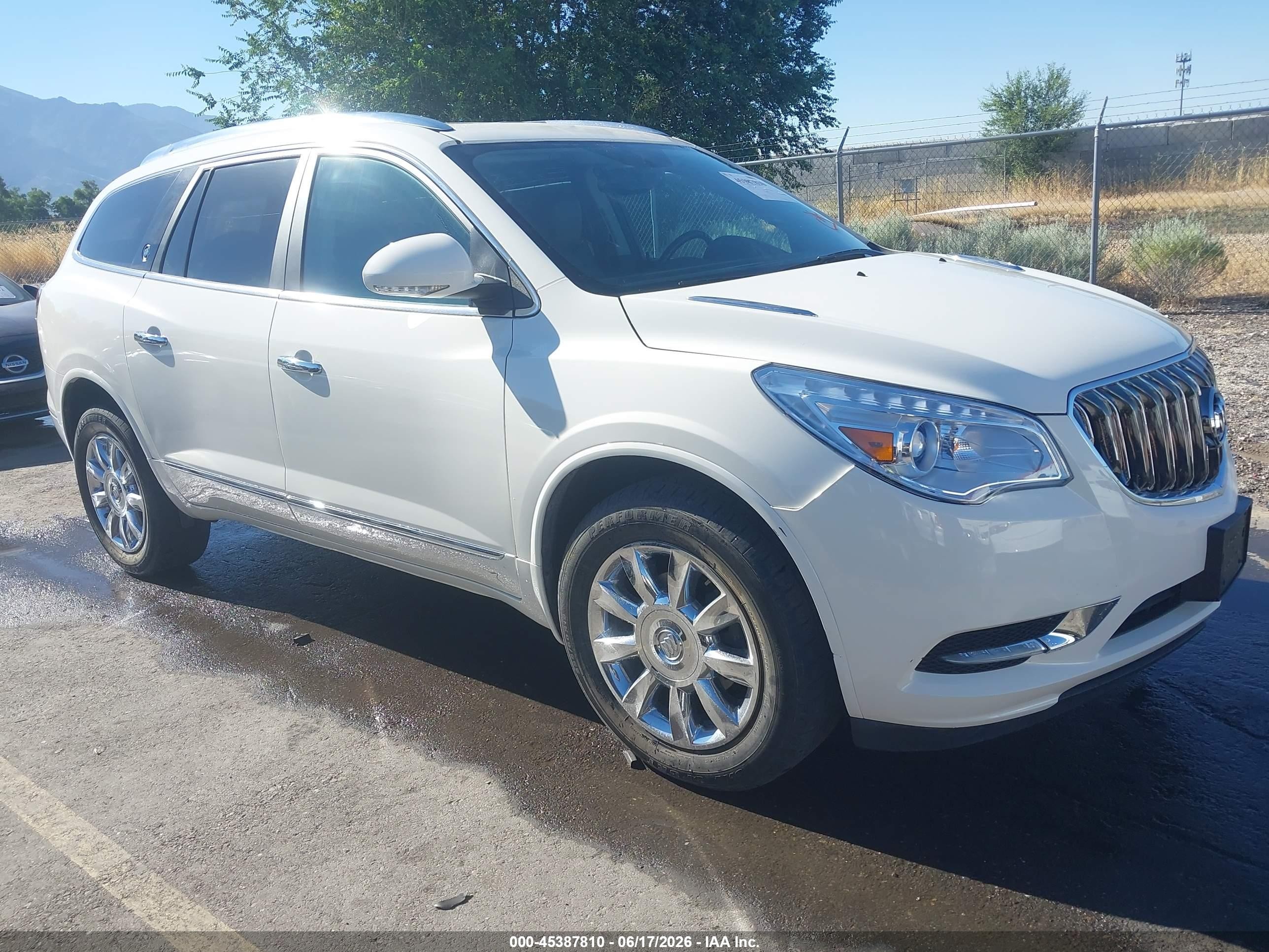 2014 Buick Enclave Leather Белый vin: 5GAKVBKD8EJ361744