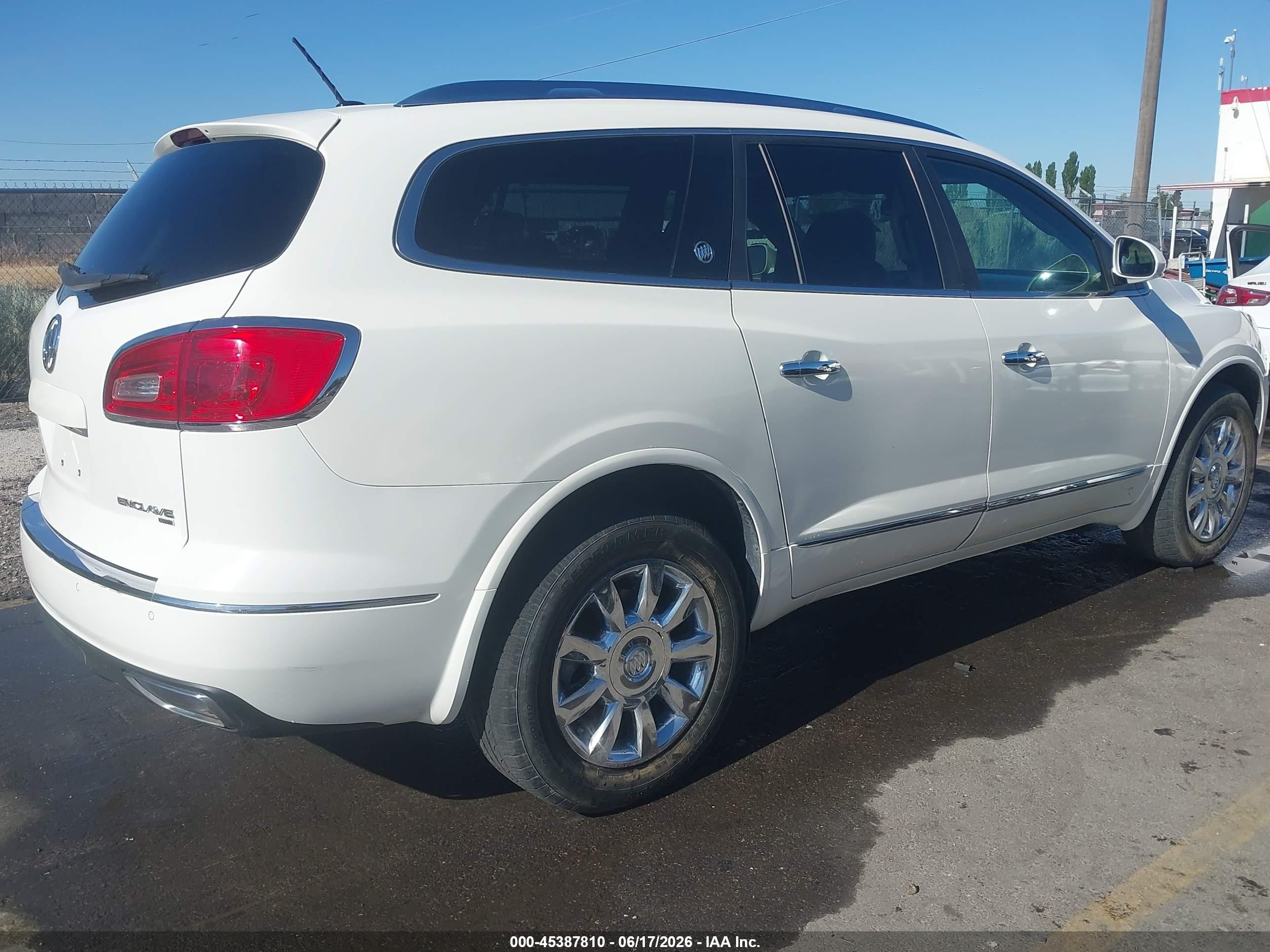 2014 Buick Enclave Leather Белый vin: 5GAKVBKD8EJ361744