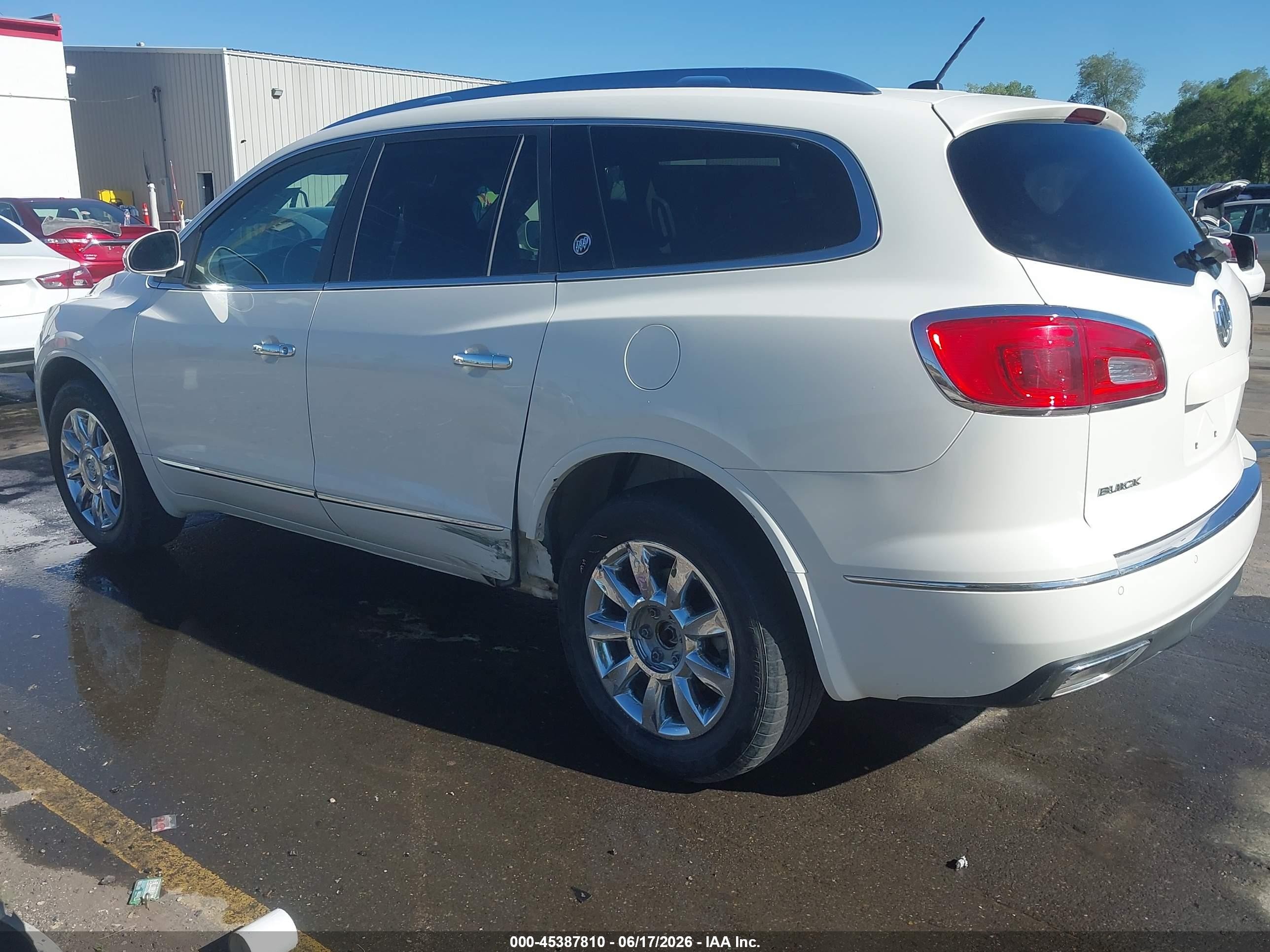 2014 Buick Enclave Leather Белый vin: 5GAKVBKD8EJ361744