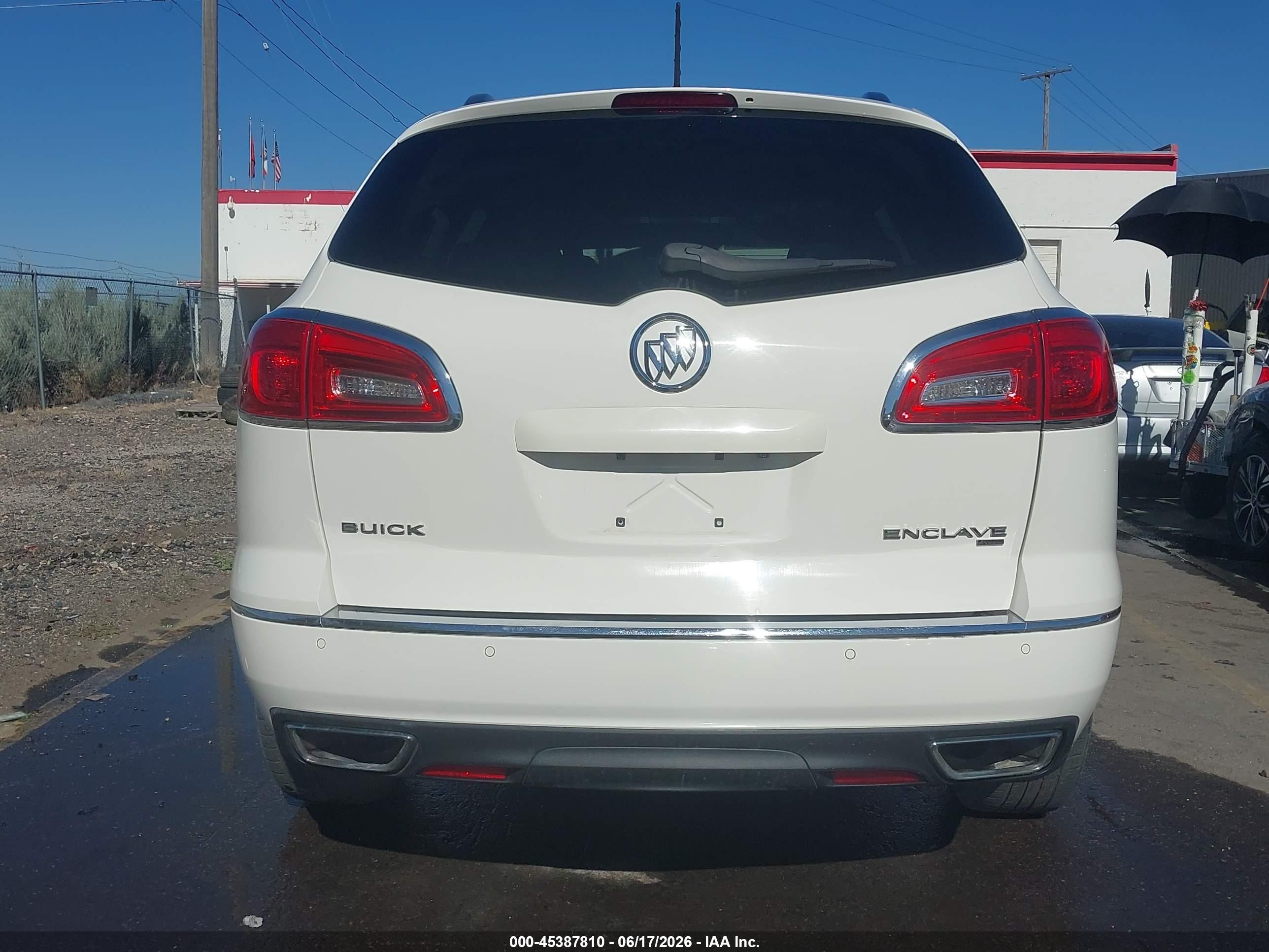 2014 Buick Enclave Leather Белый vin: 5GAKVBKD8EJ361744