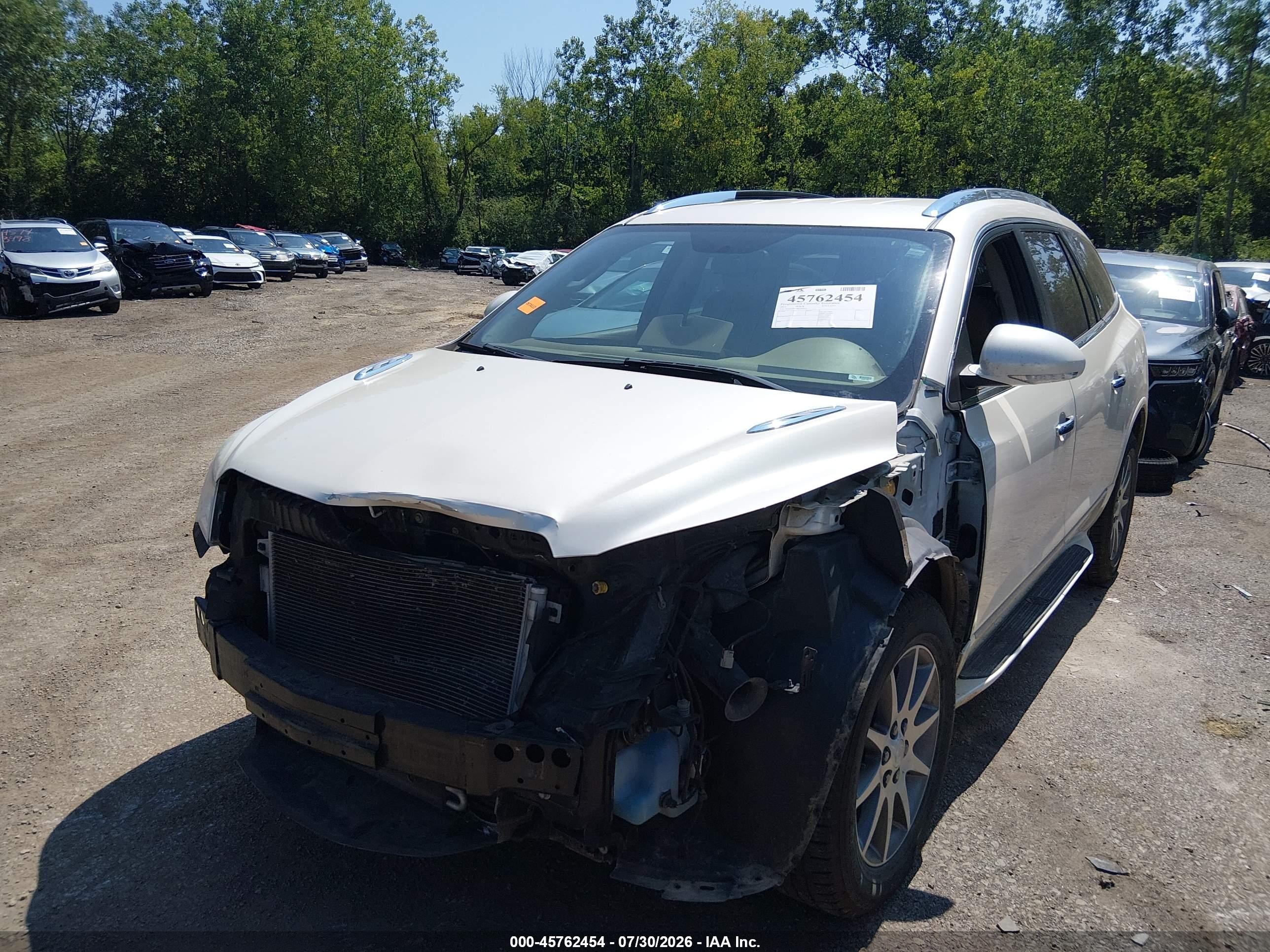 2014 Buick Enclave Leather White vin: 5GAKVBKD8EJ365423