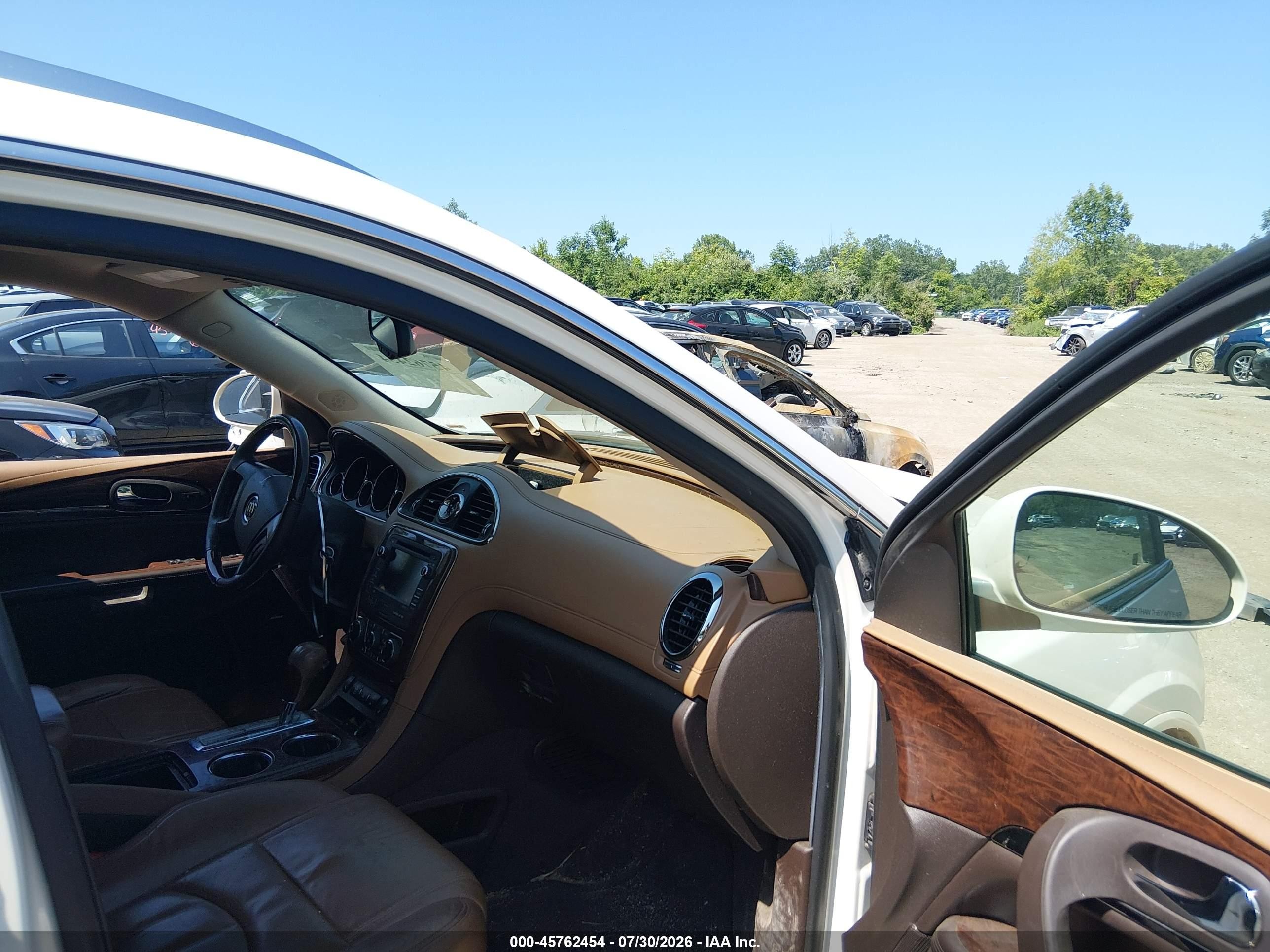 2014 Buick Enclave Leather White vin: 5GAKVBKD8EJ365423