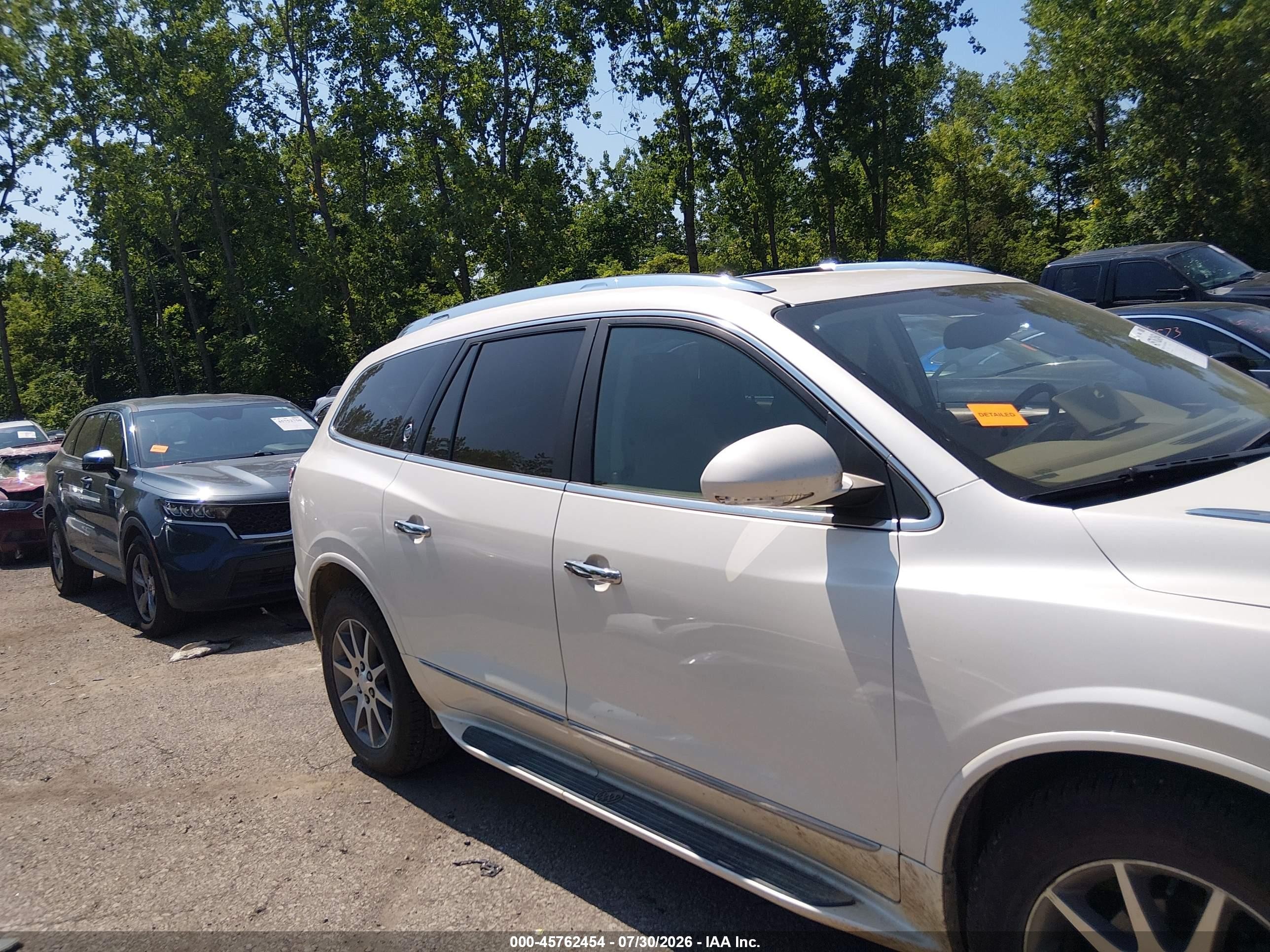 2014 Buick Enclave Leather White vin: 5GAKVBKD8EJ365423