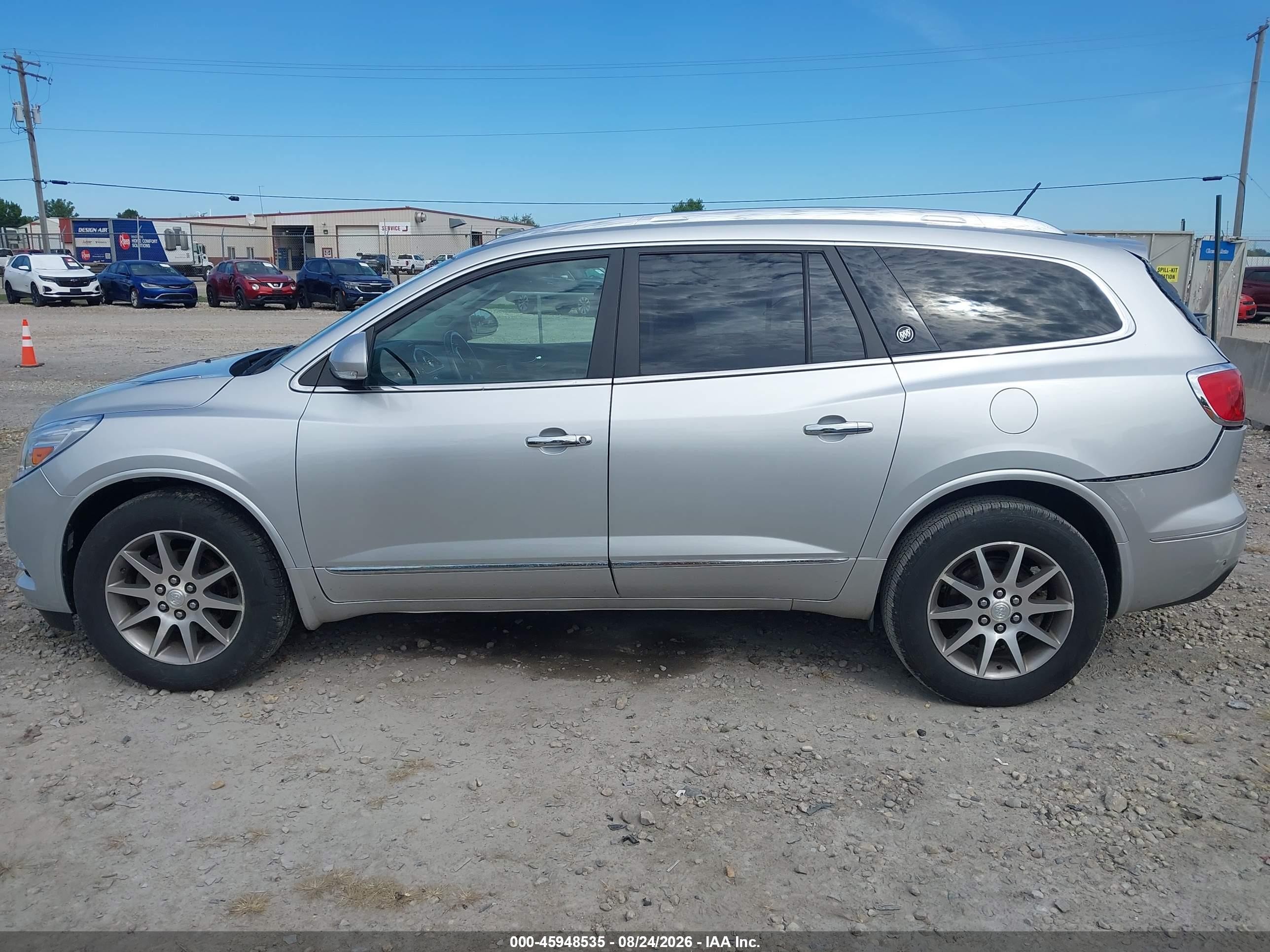 2015 Buick Enclave Leather Silver vin: 5GAKVBKD8FJ127914