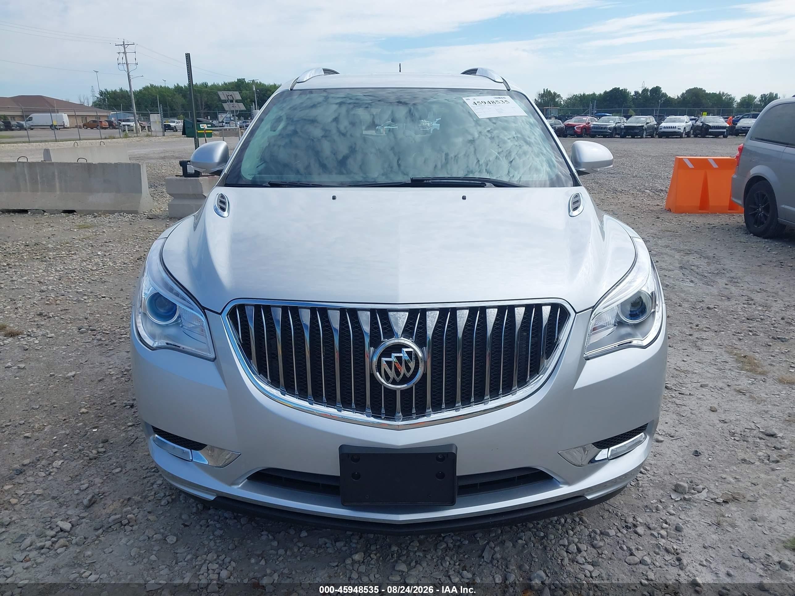 2015 Buick Enclave Leather Silver vin: 5GAKVBKD8FJ127914