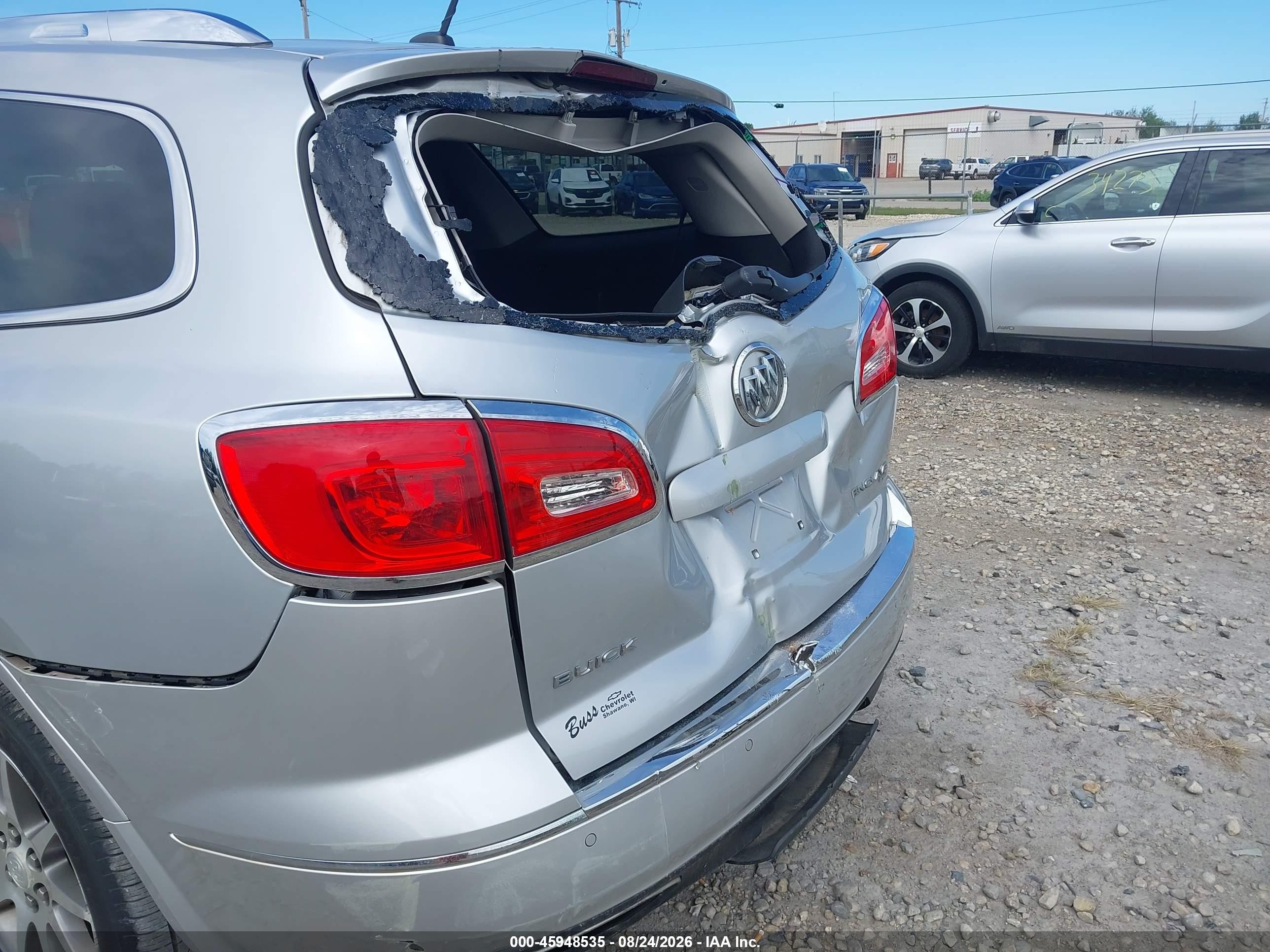 2015 Buick Enclave Leather Silver vin: 5GAKVBKD8FJ127914