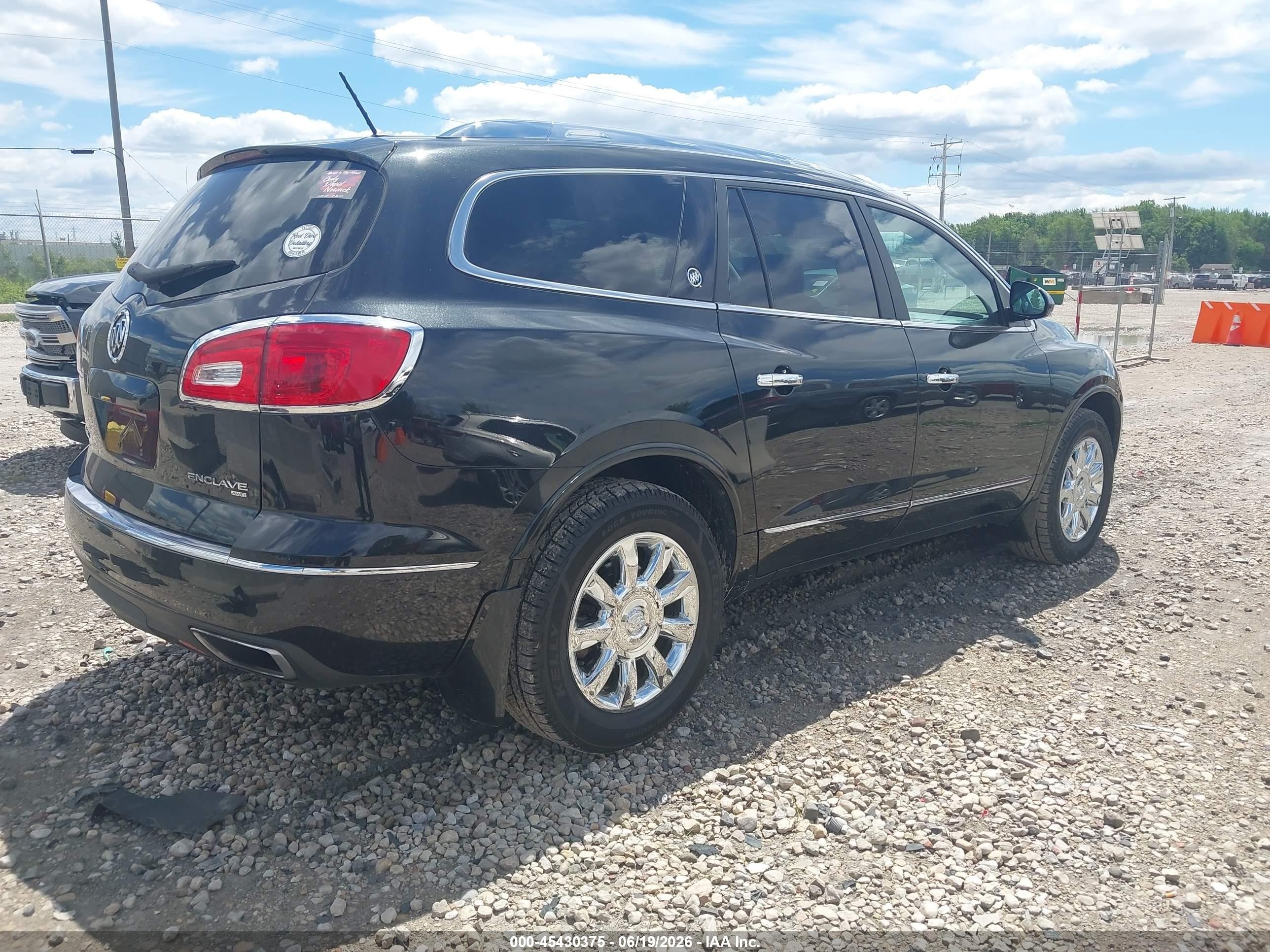 2015 Buick Enclave Leather Black vin: 5GAKVBKD8FJ195470
