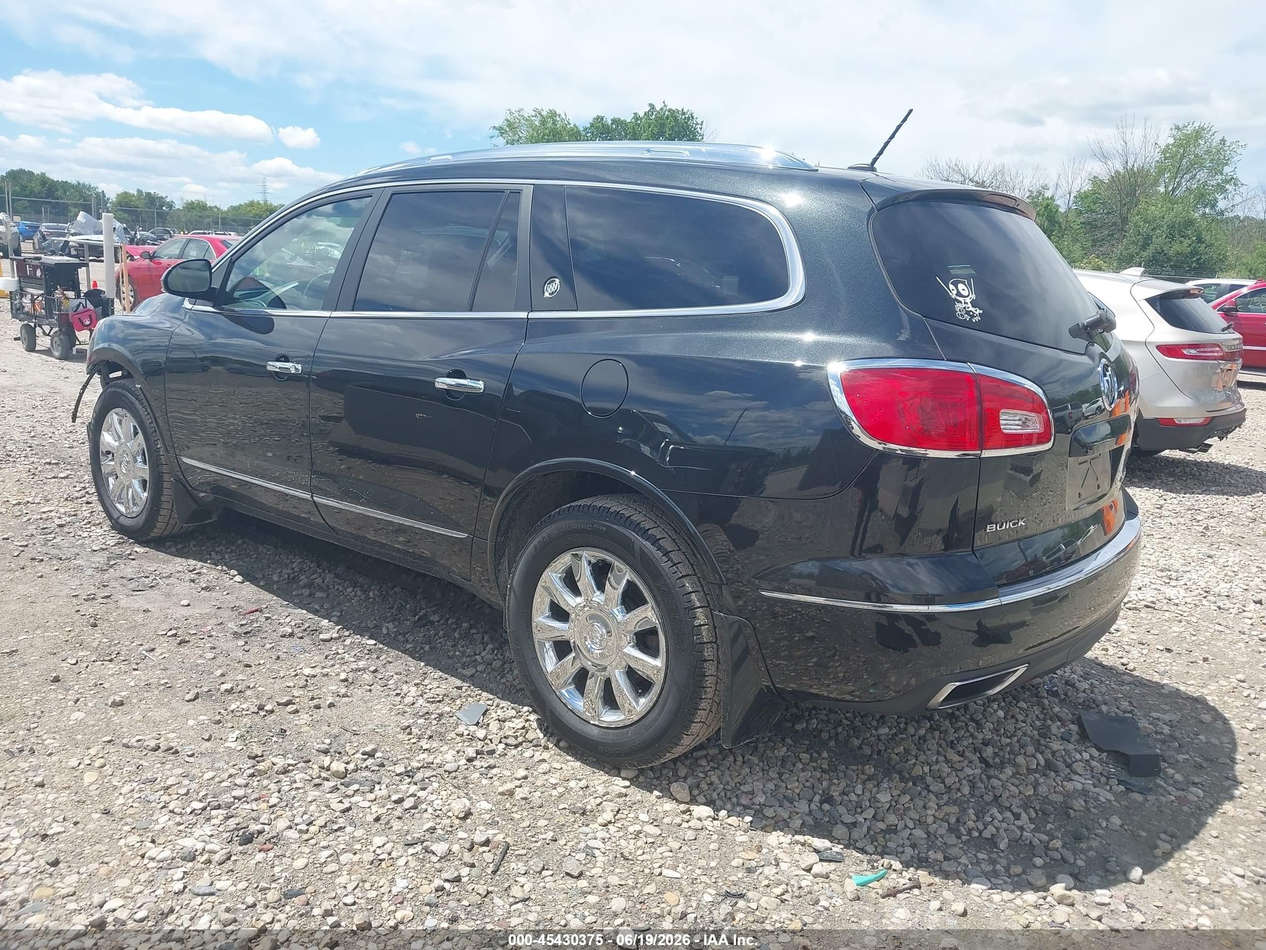 2015 Buick Enclave Leather Black vin: 5GAKVBKD8FJ195470