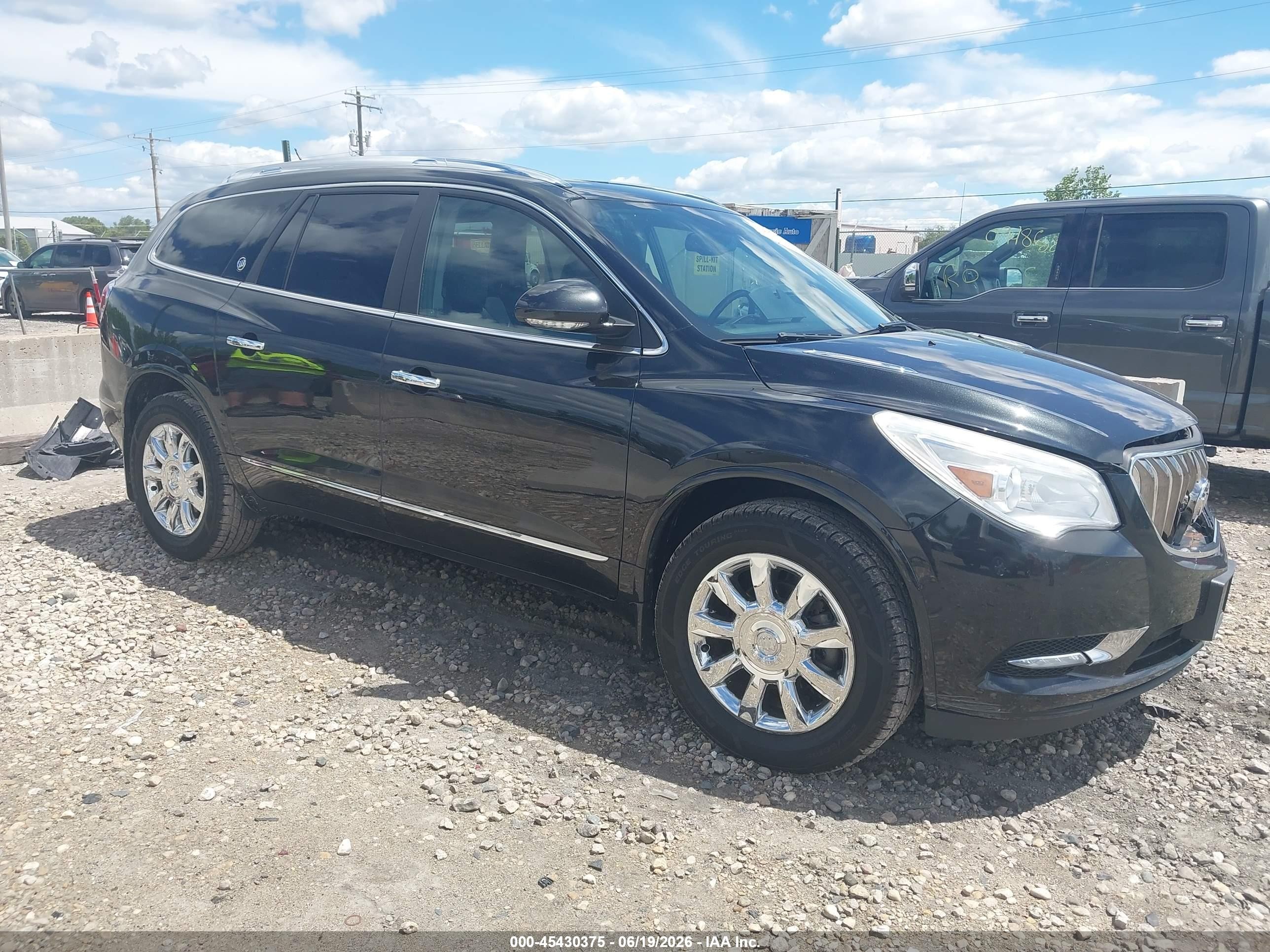 2015 Buick Enclave Leather Black vin: 5GAKVBKD8FJ195470
