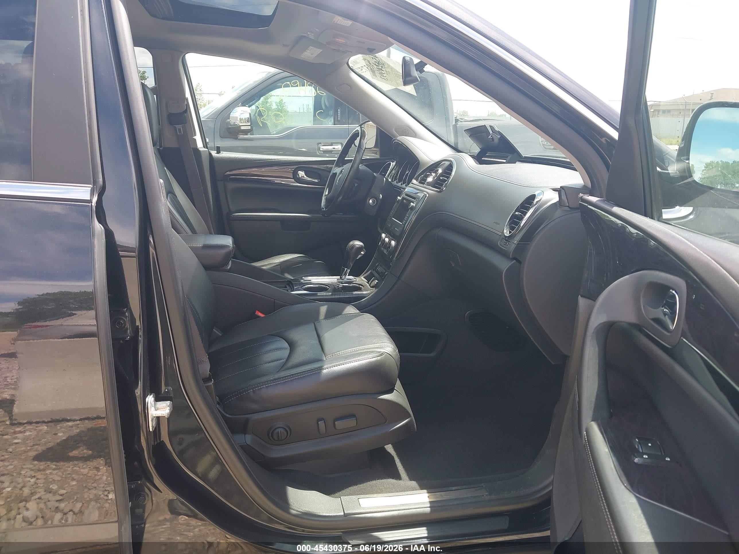 2015 Buick Enclave Leather Black vin: 5GAKVBKD8FJ195470