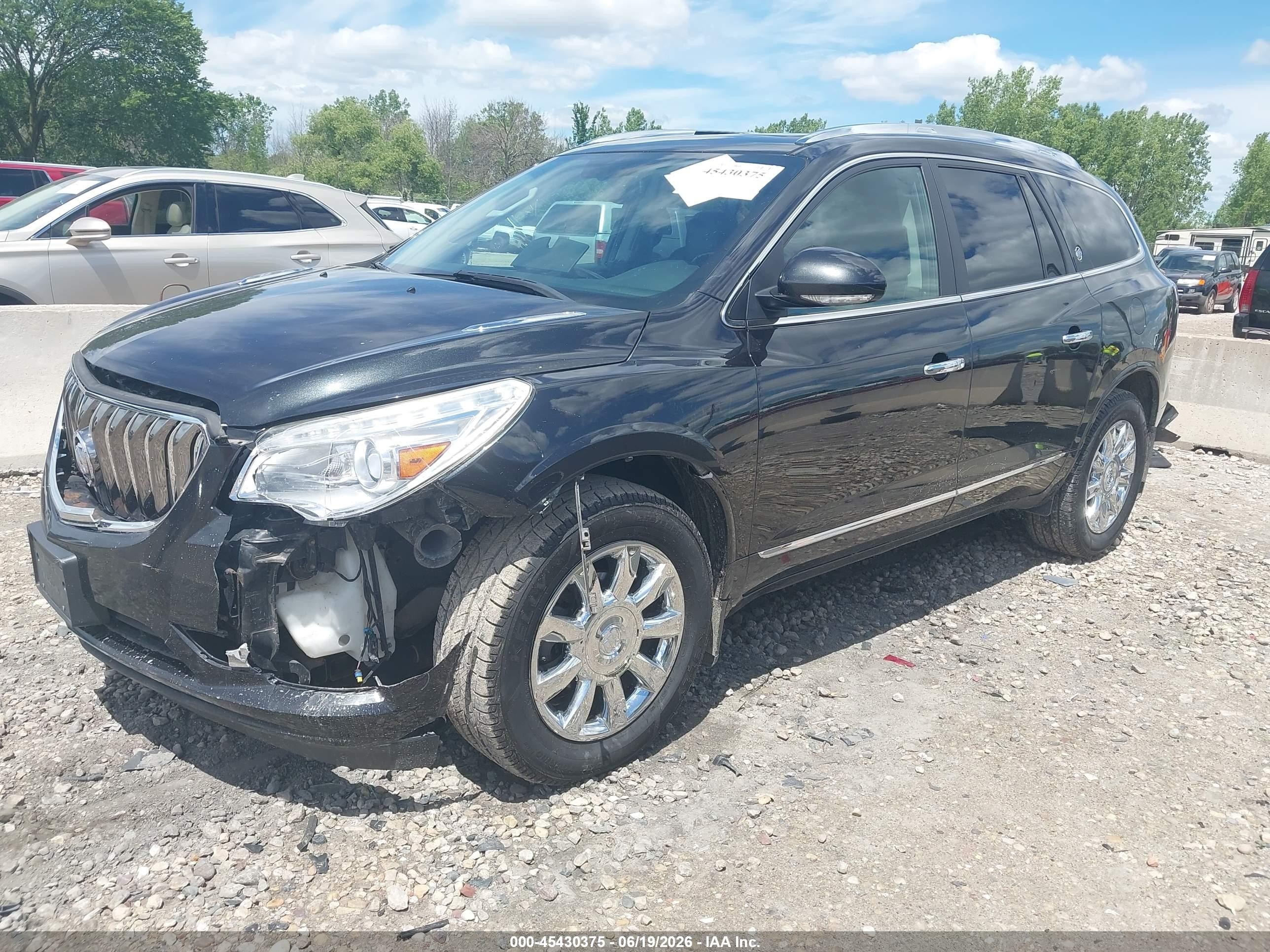 2015 Buick Enclave Leather Black vin: 5GAKVBKD8FJ195470