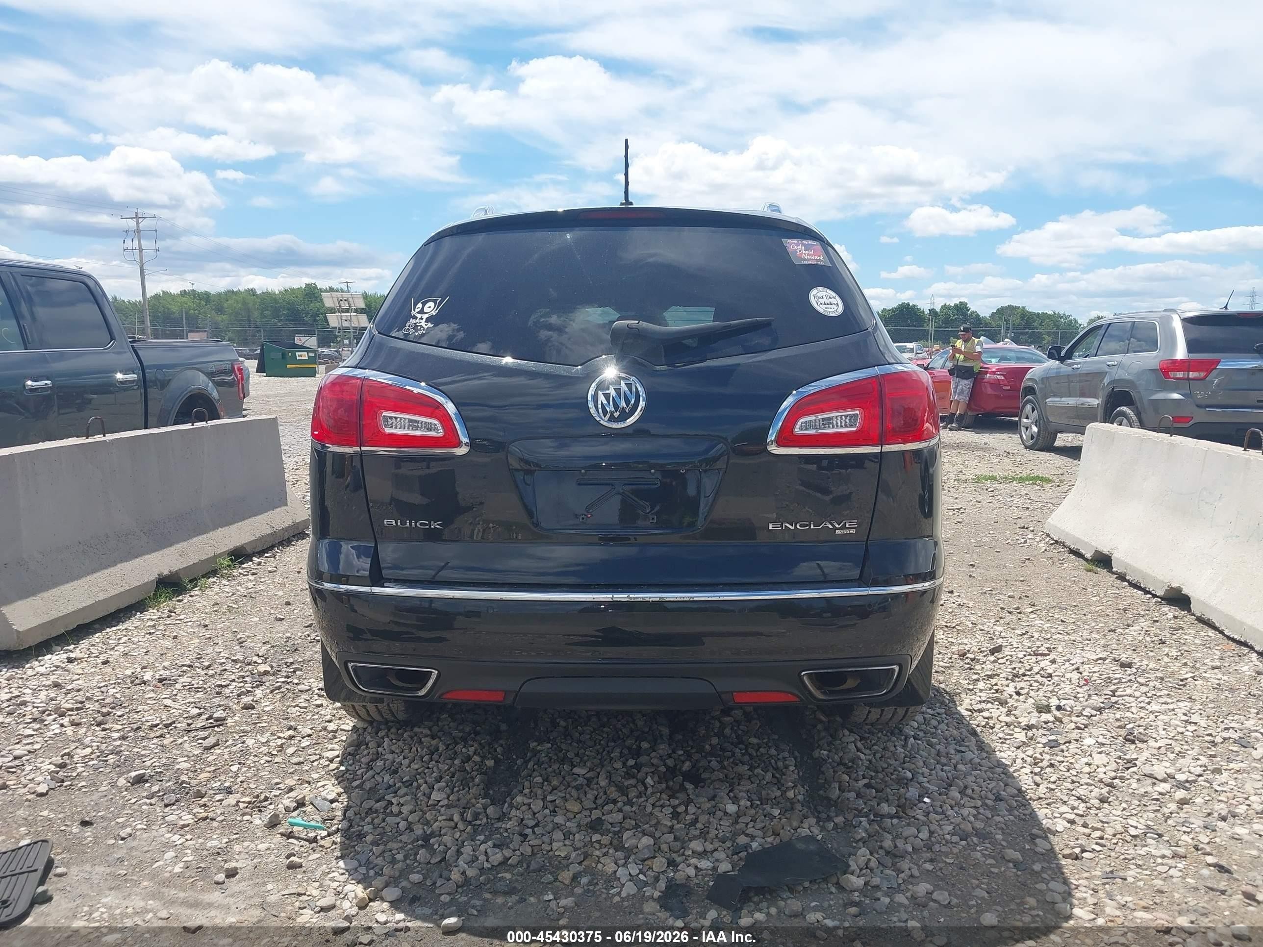 2015 Buick Enclave Leather Black vin: 5GAKVBKD8FJ195470