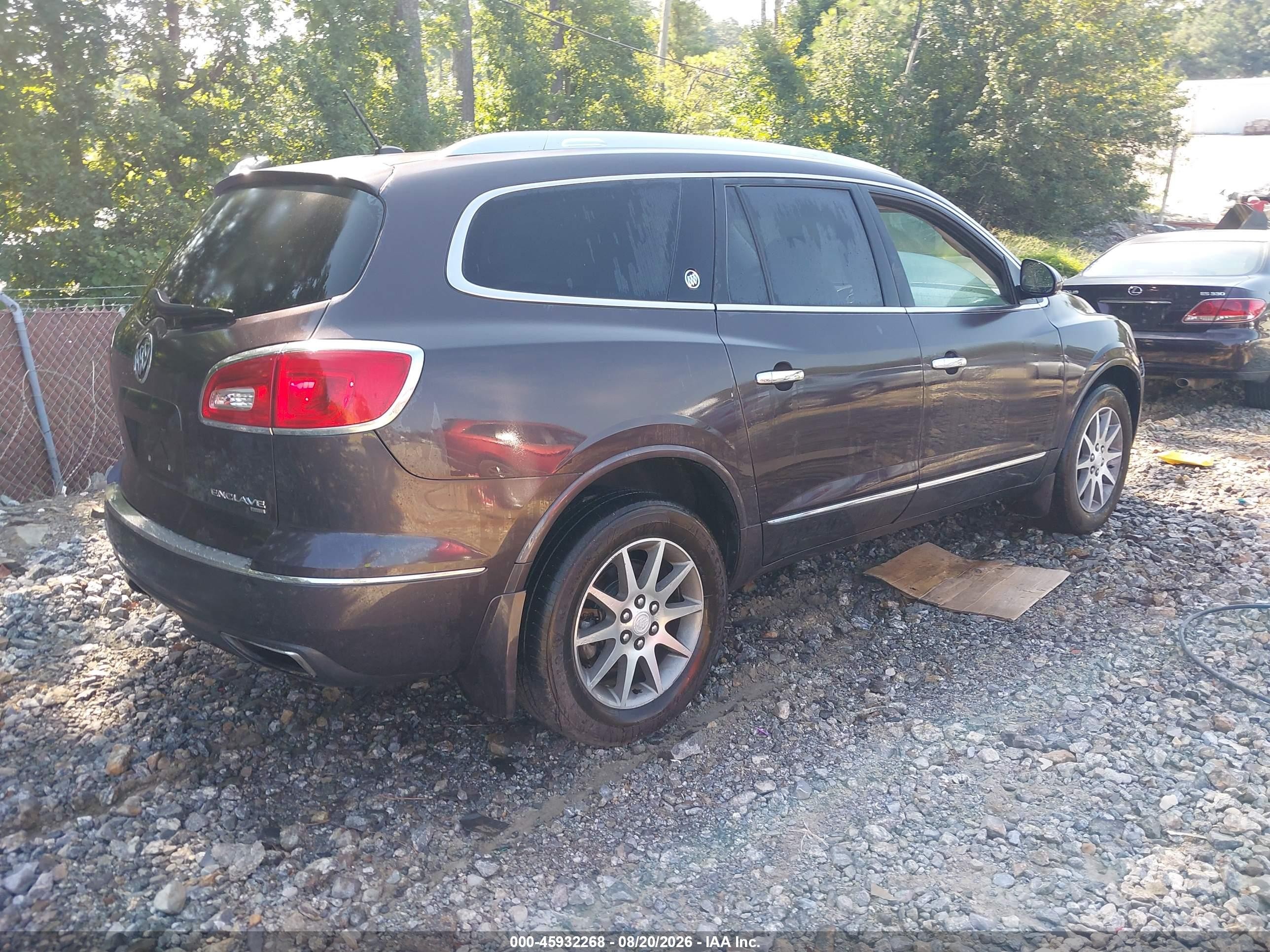 2015 Buick Enclave Leather Gray vin: 5GAKVBKD8FJ221551