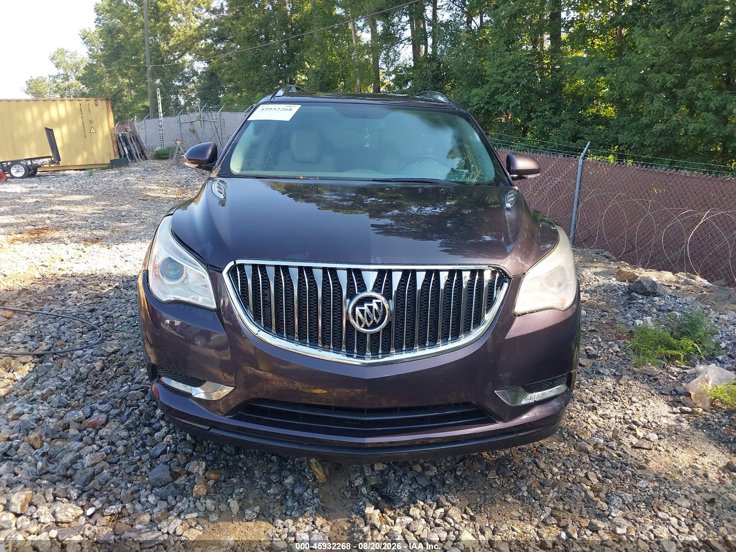 2015 Buick Enclave Leather Gray vin: 5GAKVBKD8FJ221551