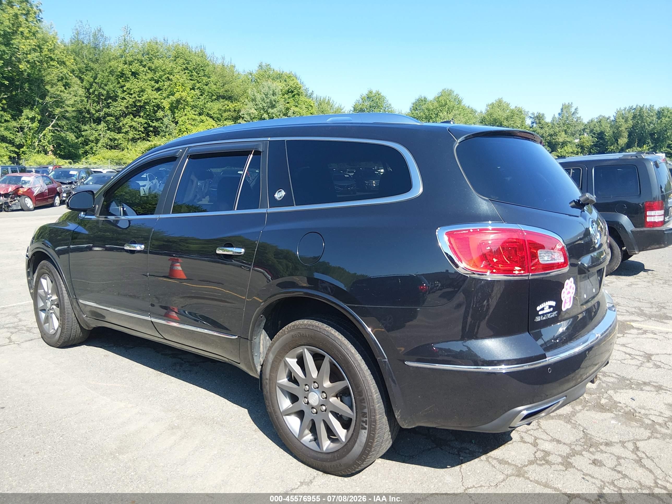 2015 Buick Enclave Leather Black vin: 5GAKVBKD8FJ301268