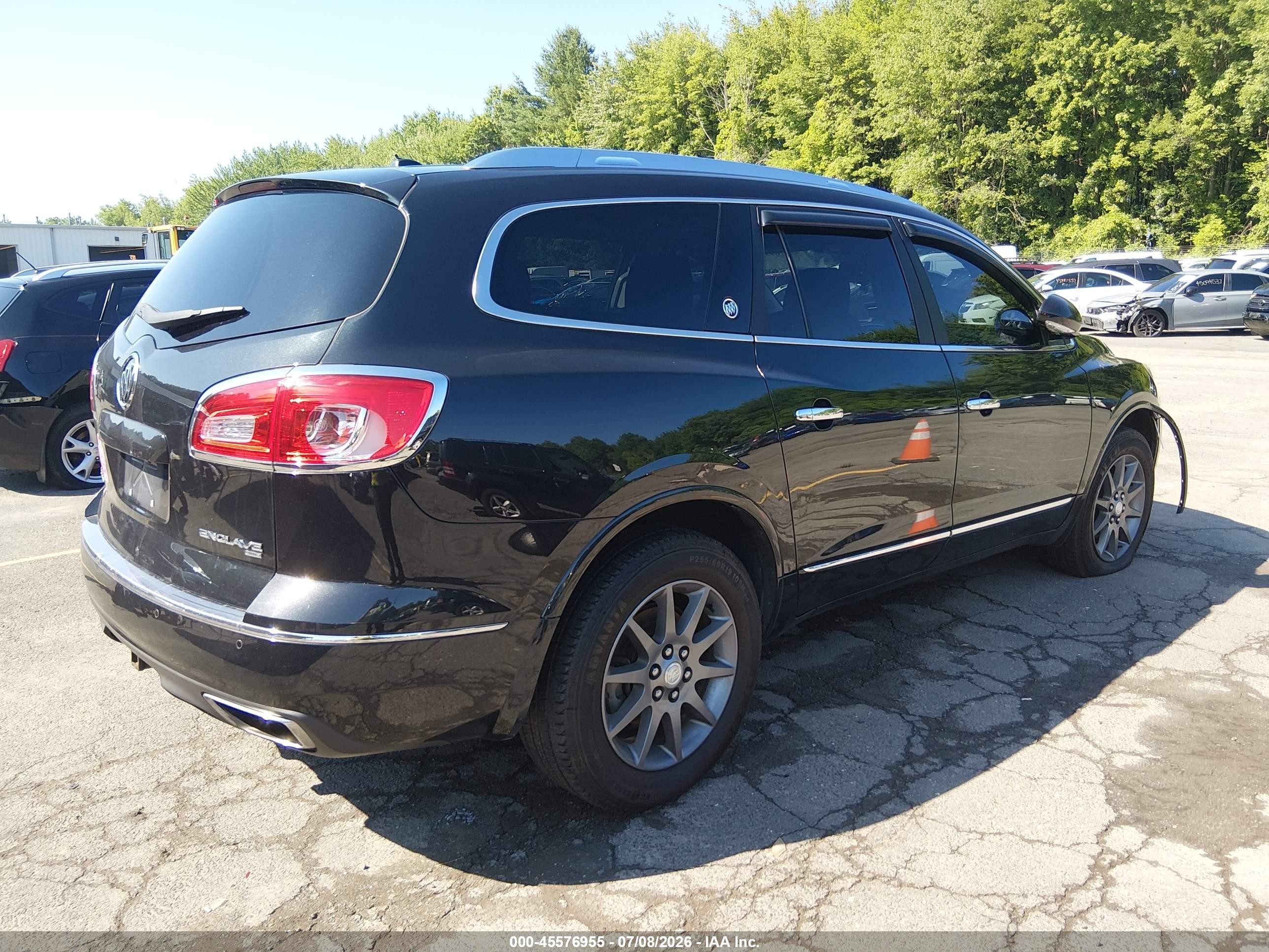 2015 Buick Enclave Leather Black vin: 5GAKVBKD8FJ301268