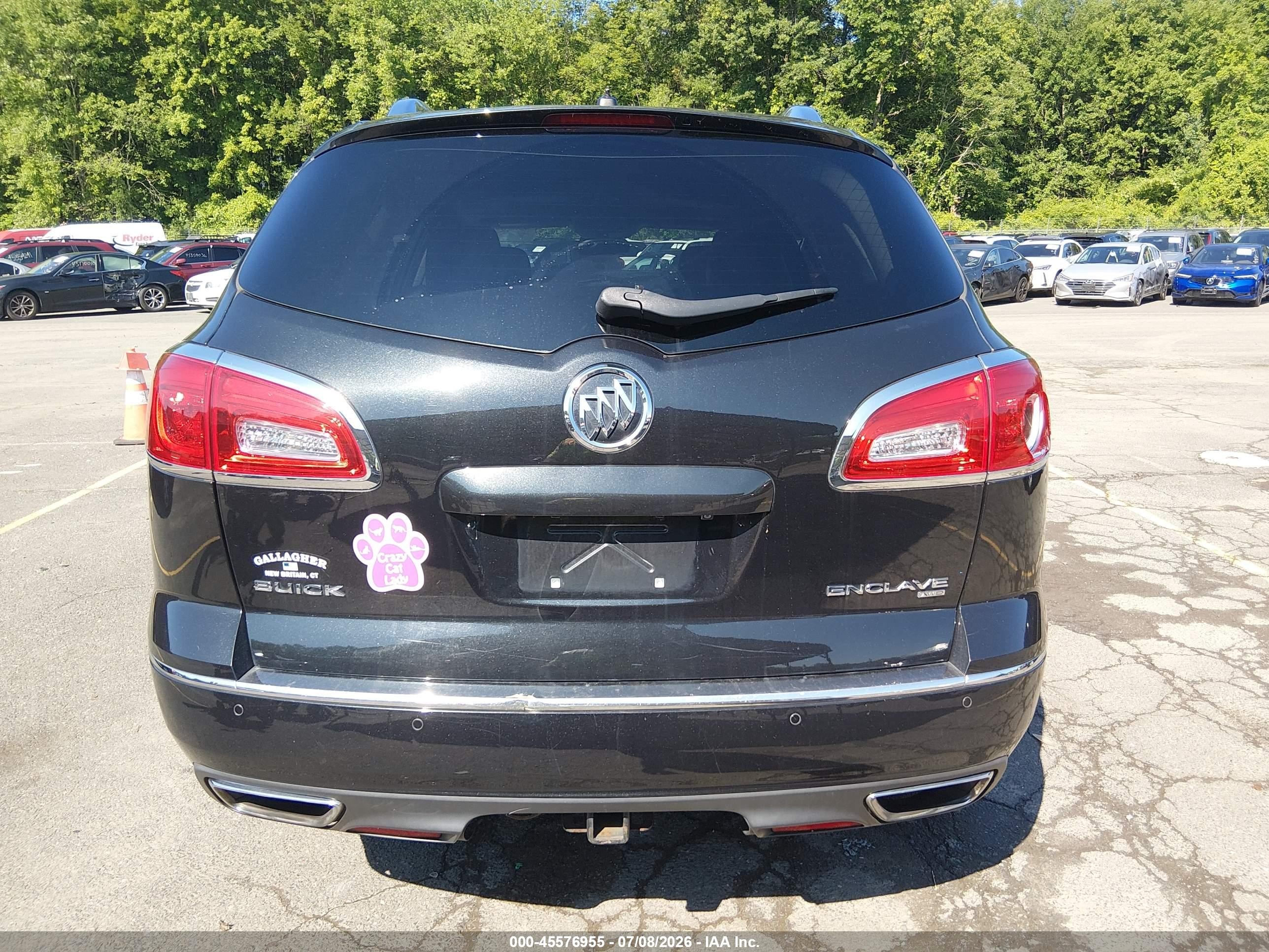 2015 Buick Enclave Leather Black vin: 5GAKVBKD8FJ301268