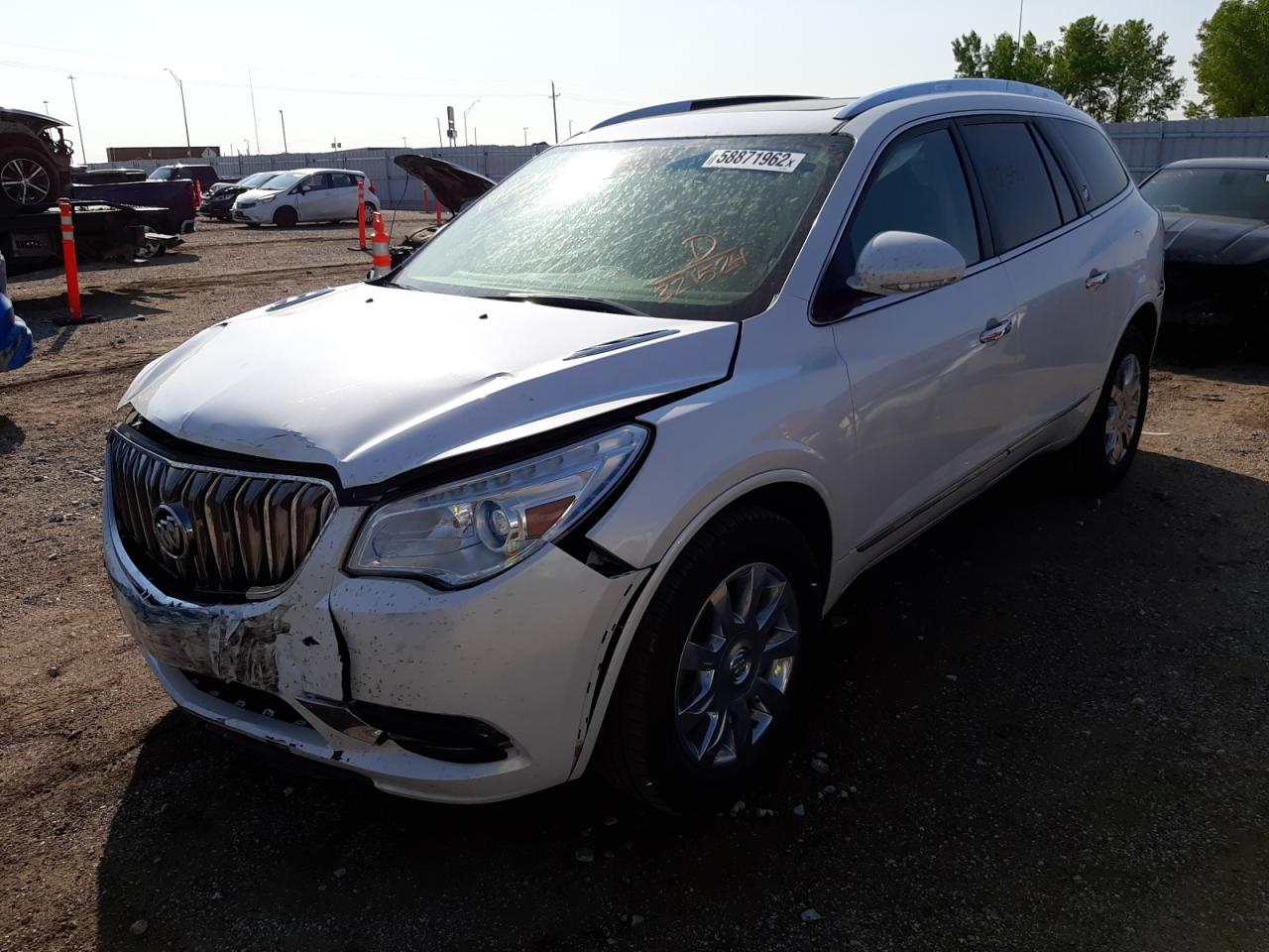 2017 Buick Enclave  White vin: 5GAKVBKD8HJ321524