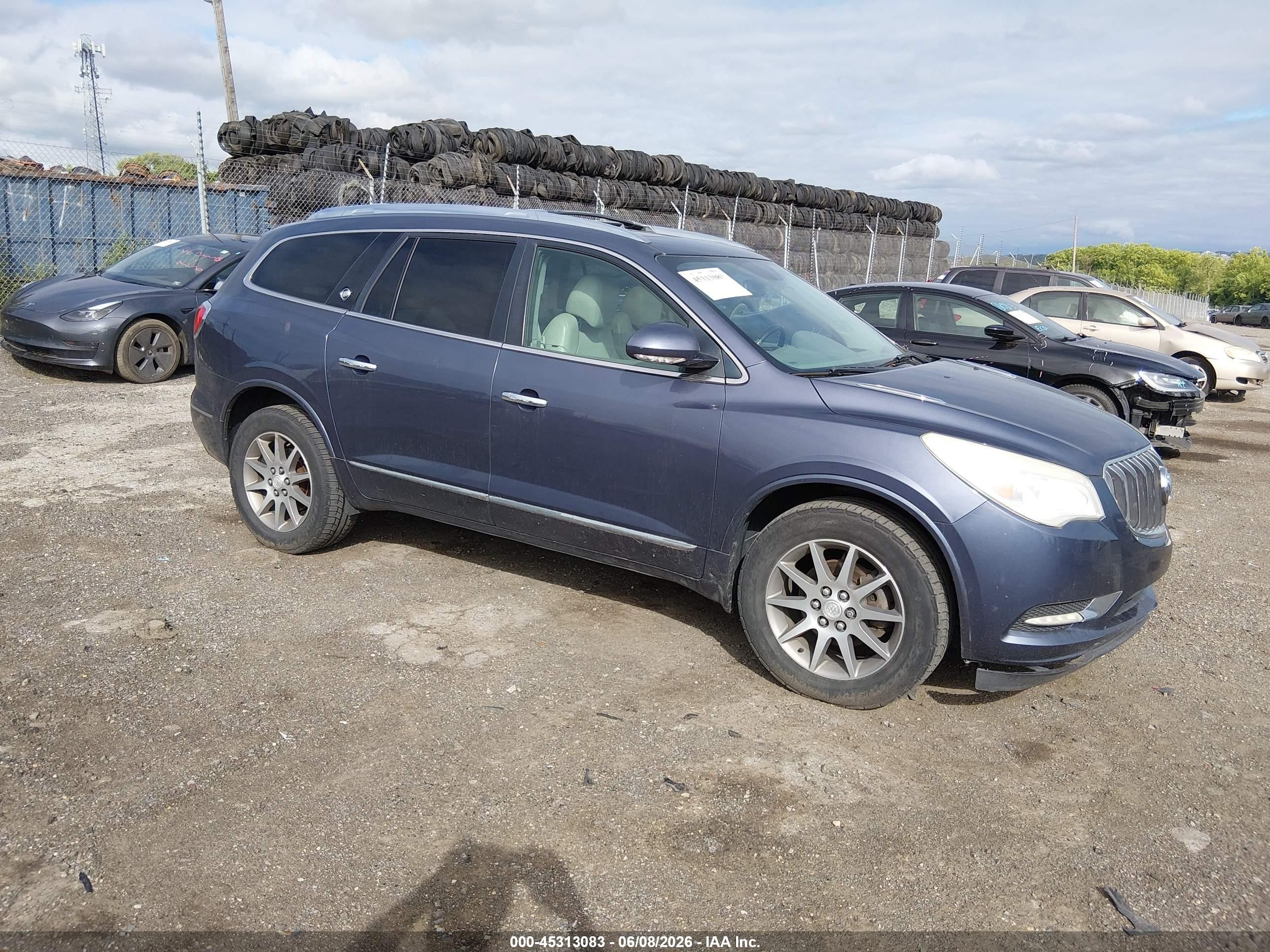 2014 Buick Enclave Leather Dark Blue vin: 5GAKVBKD9EJ256470