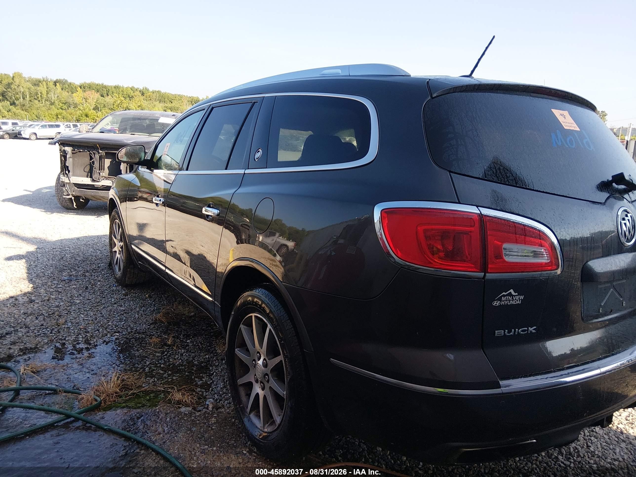 2014 Buick Enclave Leather Серый vin: 5GAKVBKD9EJ293079