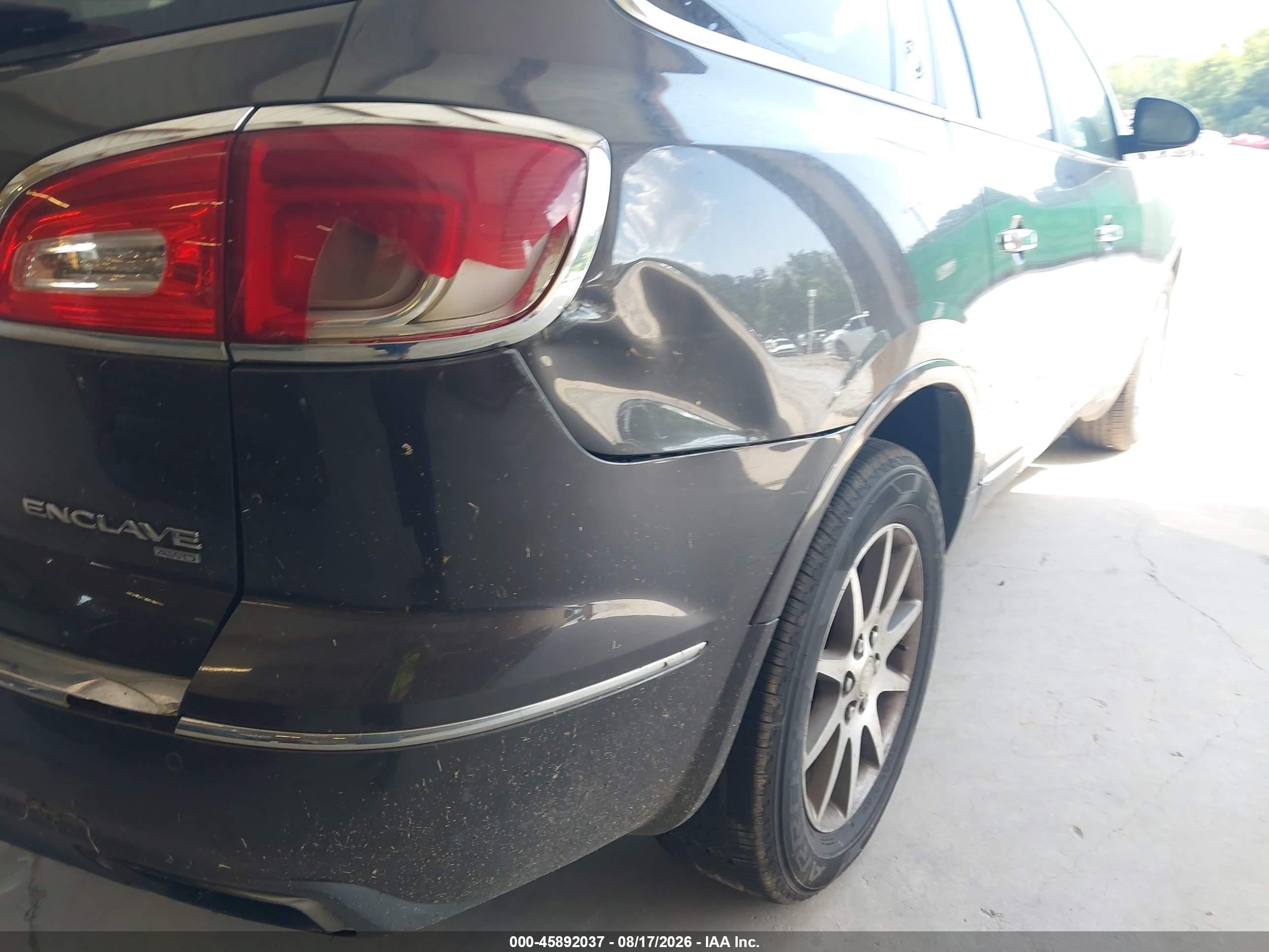 2014 Buick Enclave Leather Серый vin: 5GAKVBKD9EJ293079