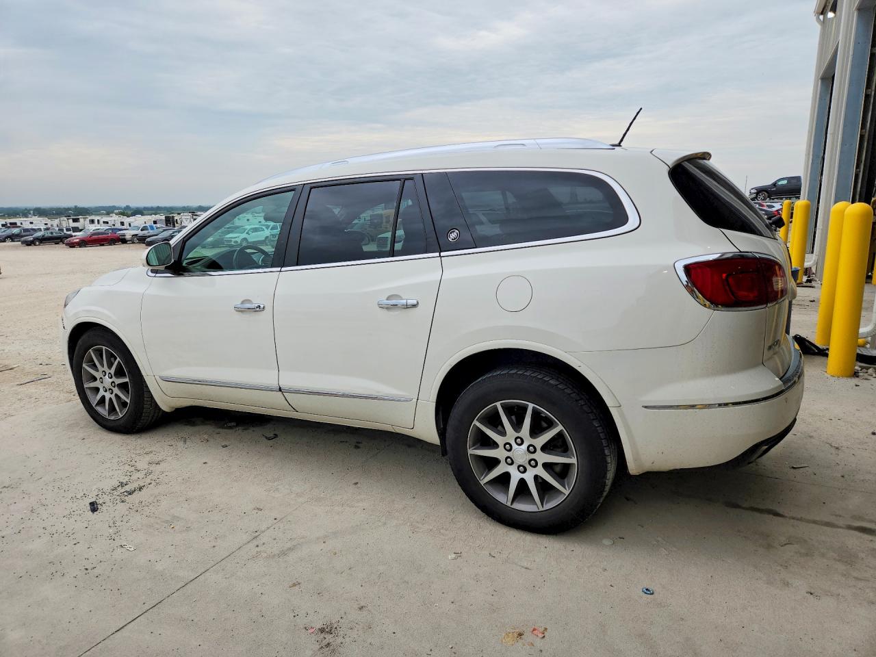 2014 Buick Enclave White vin: 5GAKVBKD9EJ313217