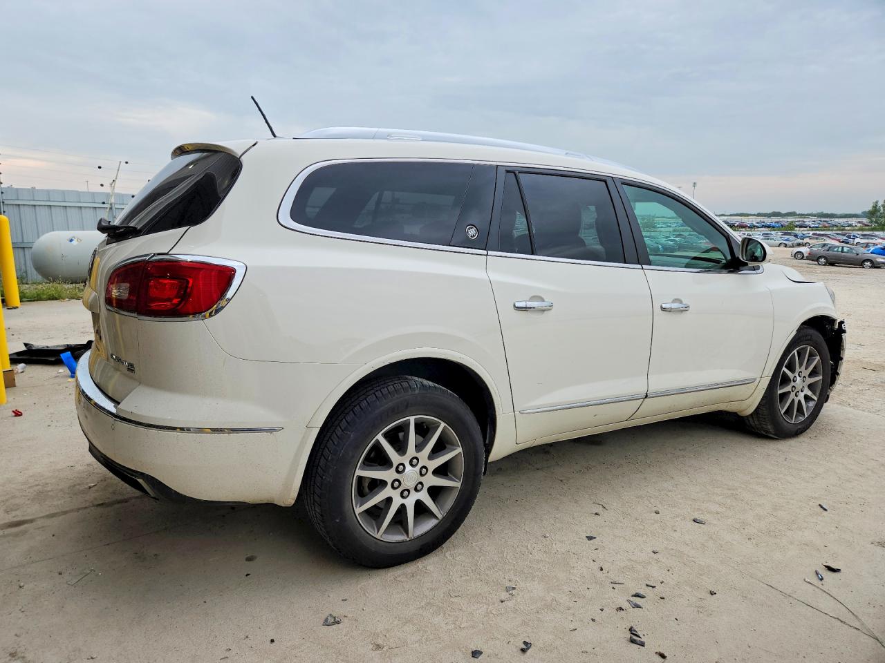 2014 Buick Enclave White vin: 5GAKVBKD9EJ313217