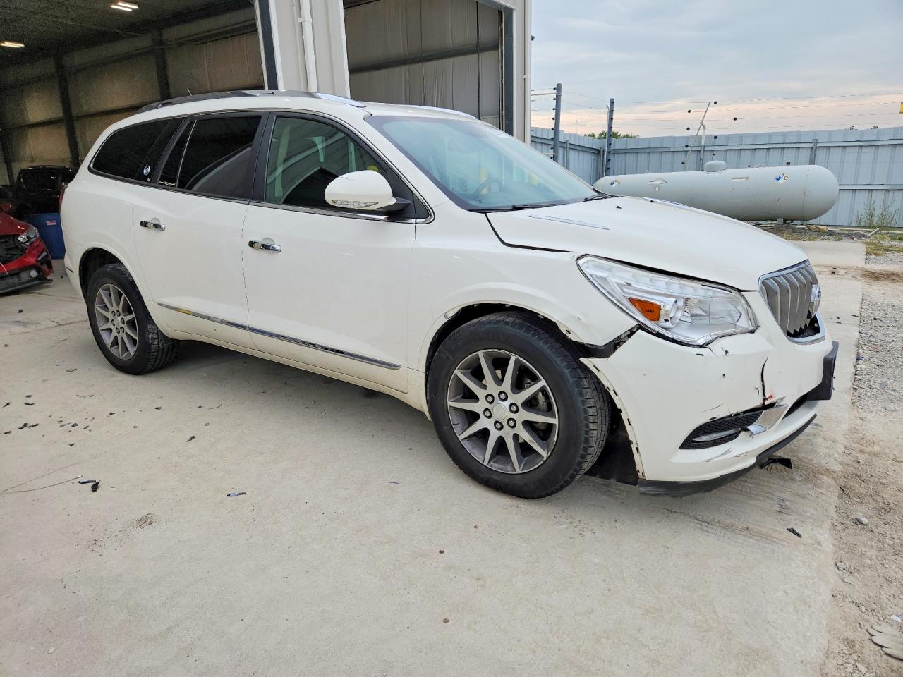 2014 Buick Enclave White vin: 5GAKVBKD9EJ313217