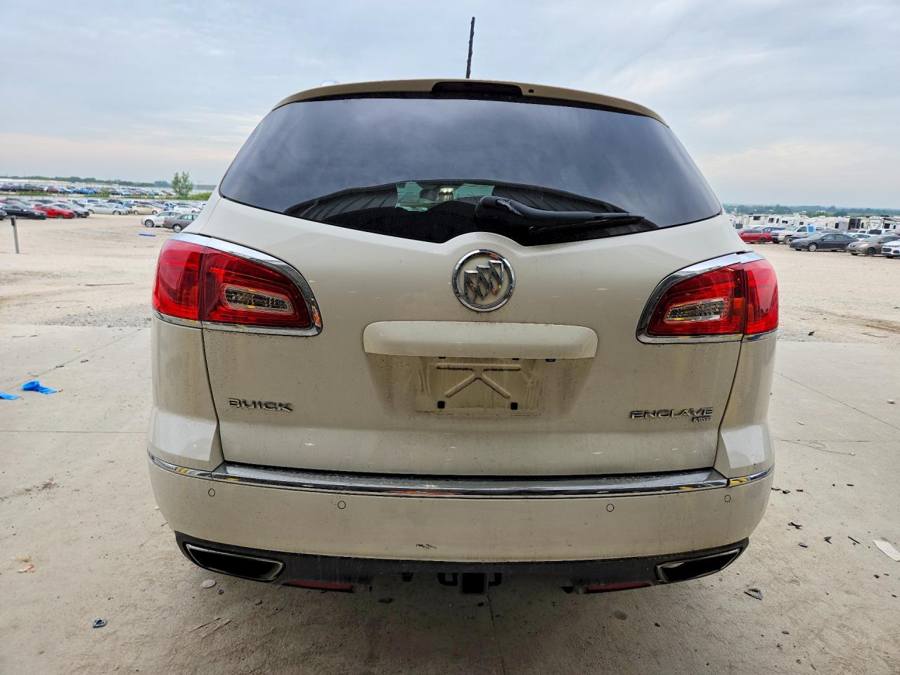 2014 Buick Enclave White vin: 5GAKVBKD9EJ313217