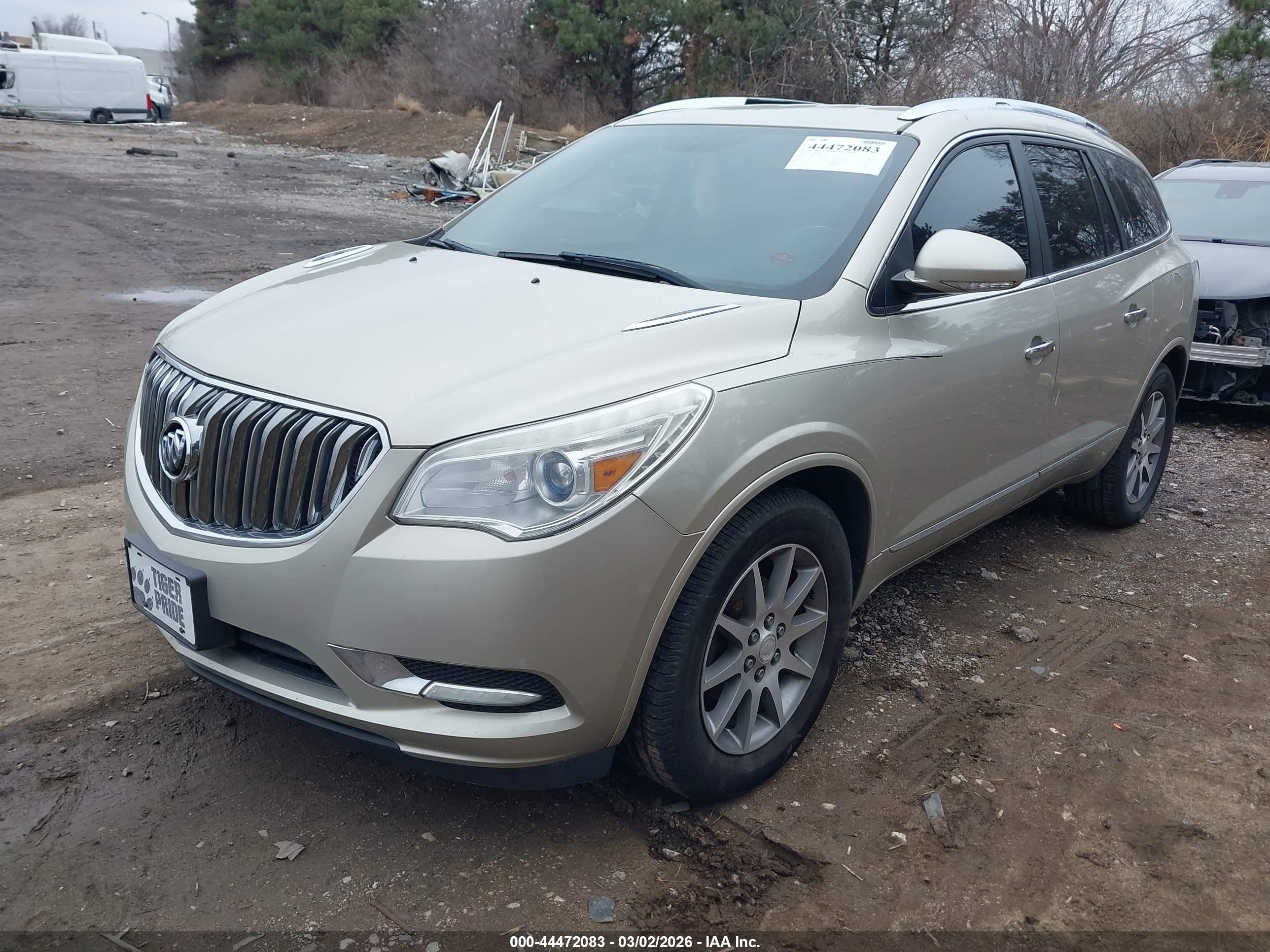 2014 Buick Enclave Leather Beige vin: 5GAKVBKD9EJ336934