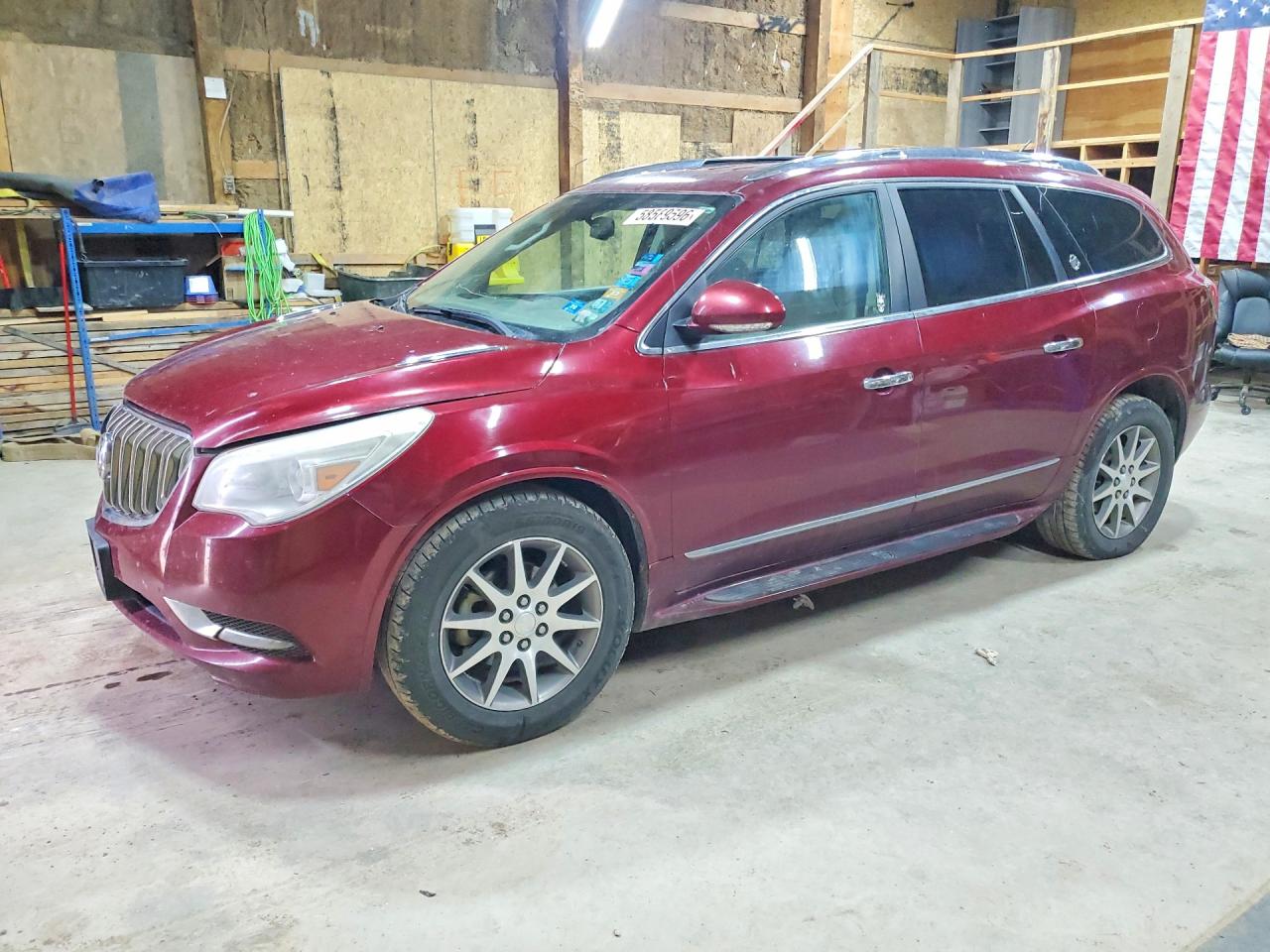 2015 Buick Enclave Burgundy vin: 5GAKVBKD9FJ141742