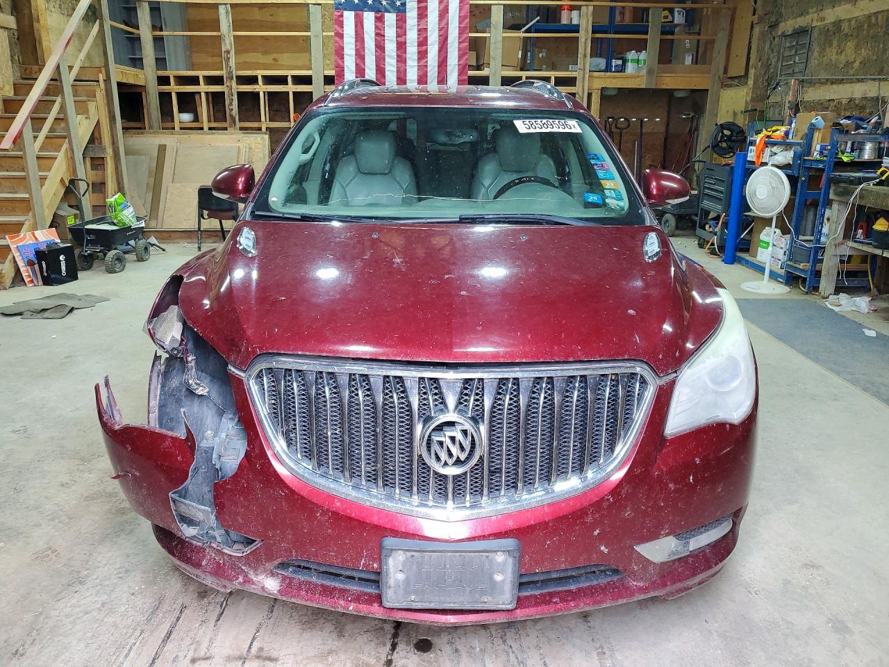2015 Buick Enclave Бордовый vin: 5GAKVBKD9FJ141742