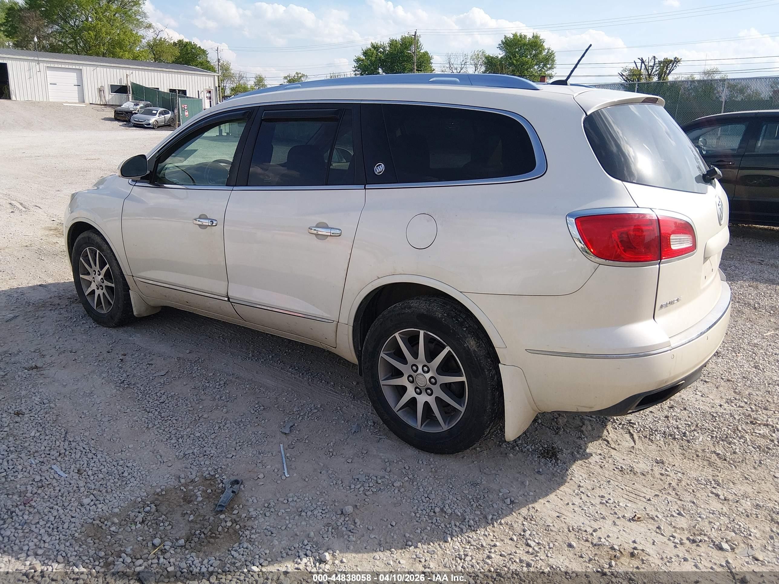 2015 Buick Enclave Leather White vin: 5GAKVBKD9FJ300128