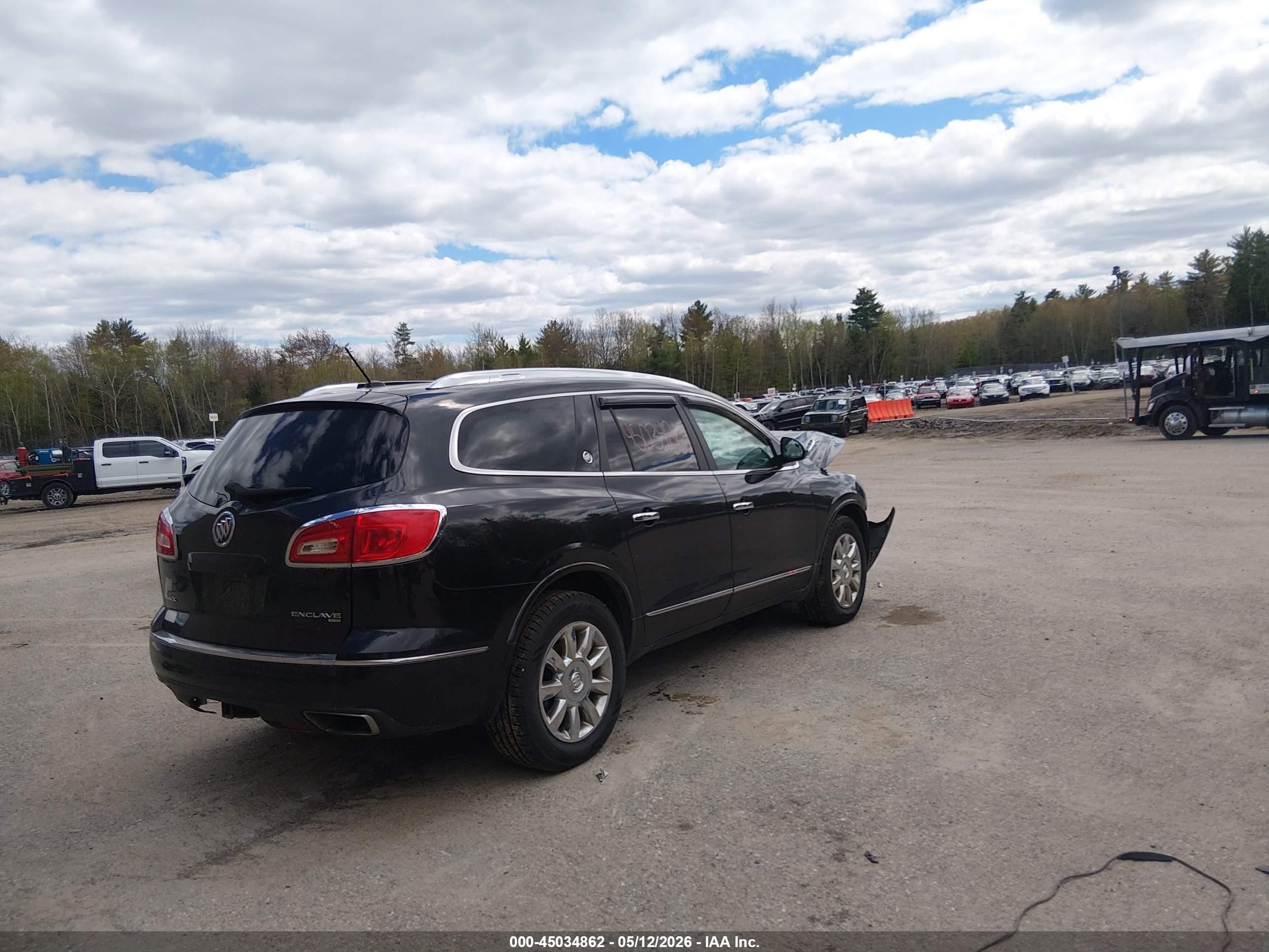 2014 Buick Enclave Leather Black vin: 5GAKVBKDXEJ118422