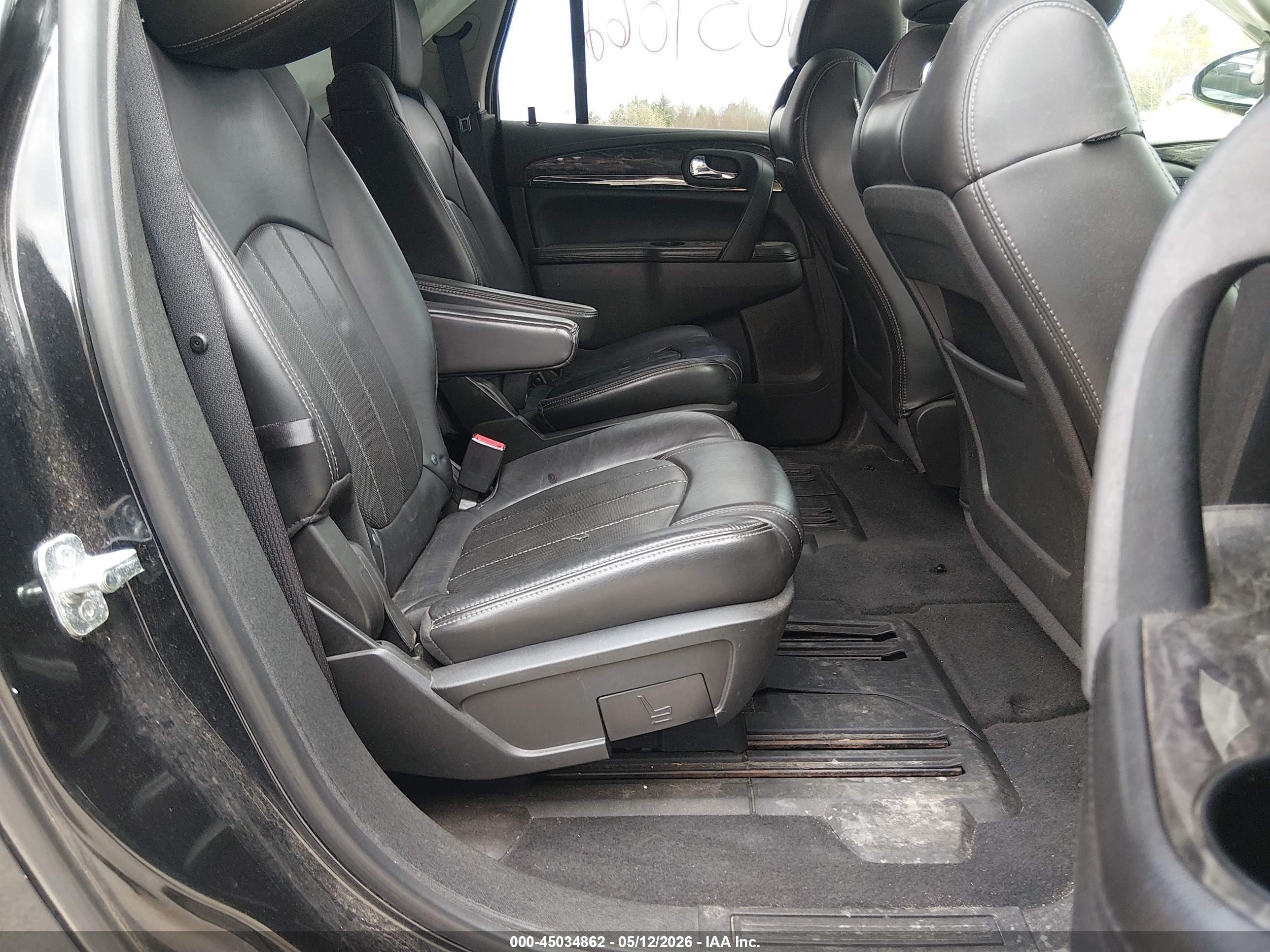 2014 Buick Enclave Leather Black vin: 5GAKVBKDXEJ118422