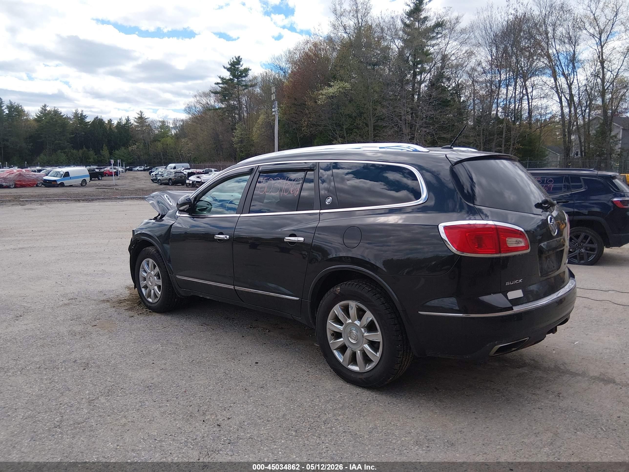 2014 Buick Enclave Leather Black vin: 5GAKVBKDXEJ118422