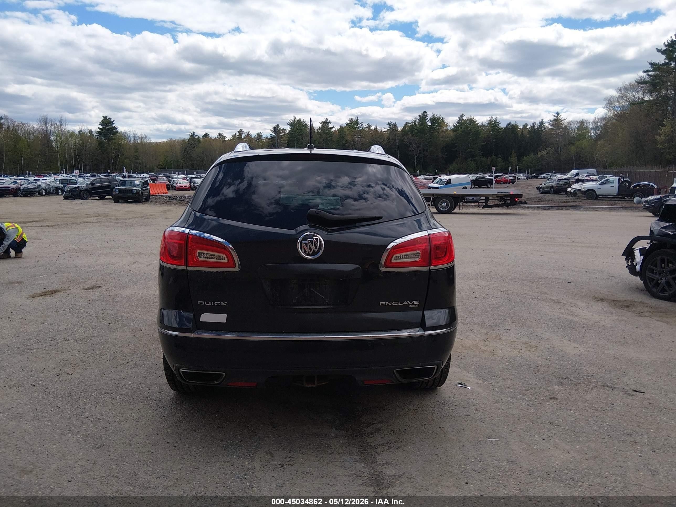 2014 Buick Enclave Leather Black vin: 5GAKVBKDXEJ118422