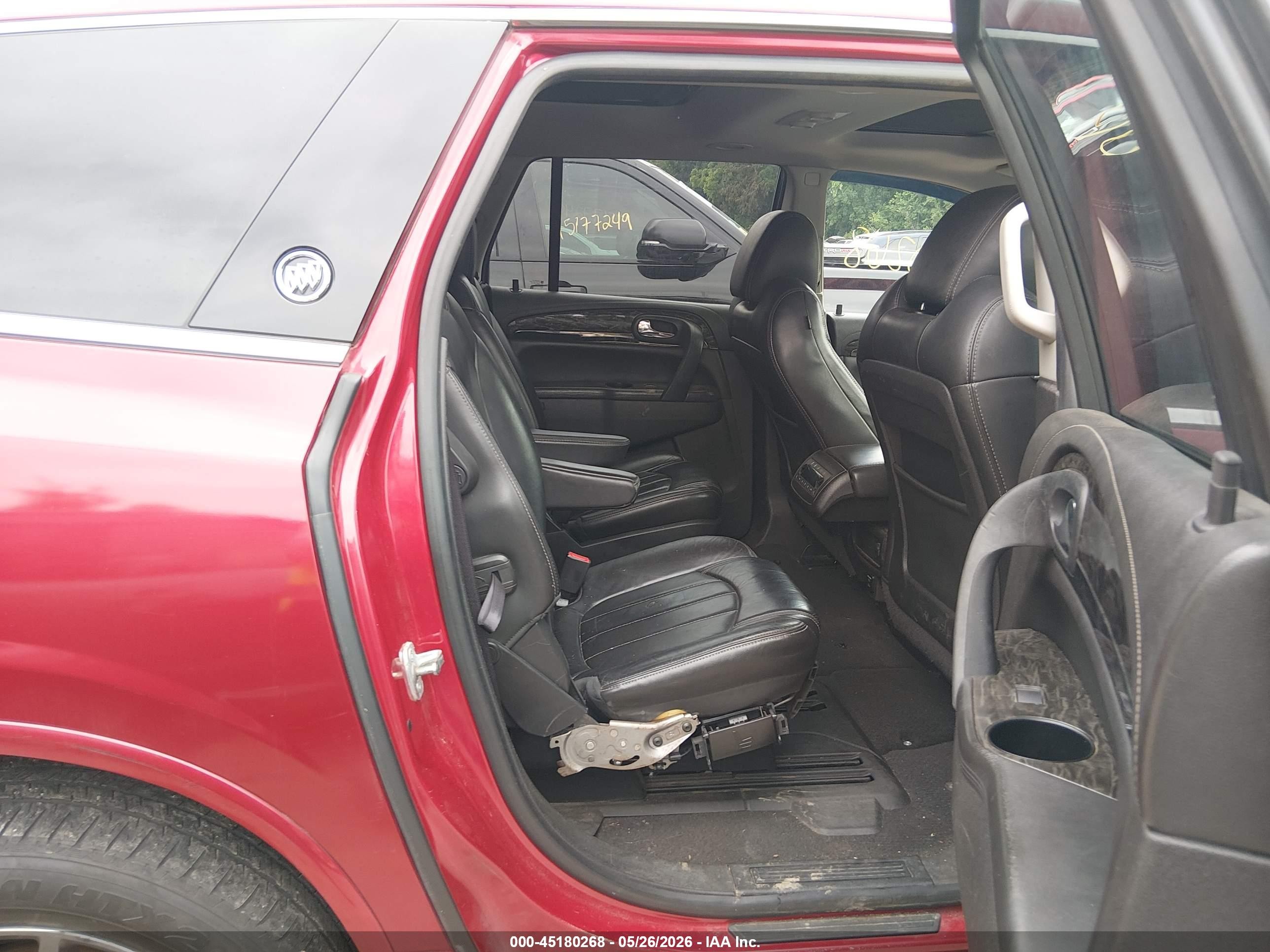 2014 Buick Enclave Leather Красный vin: 5GAKVBKDXEJ205981