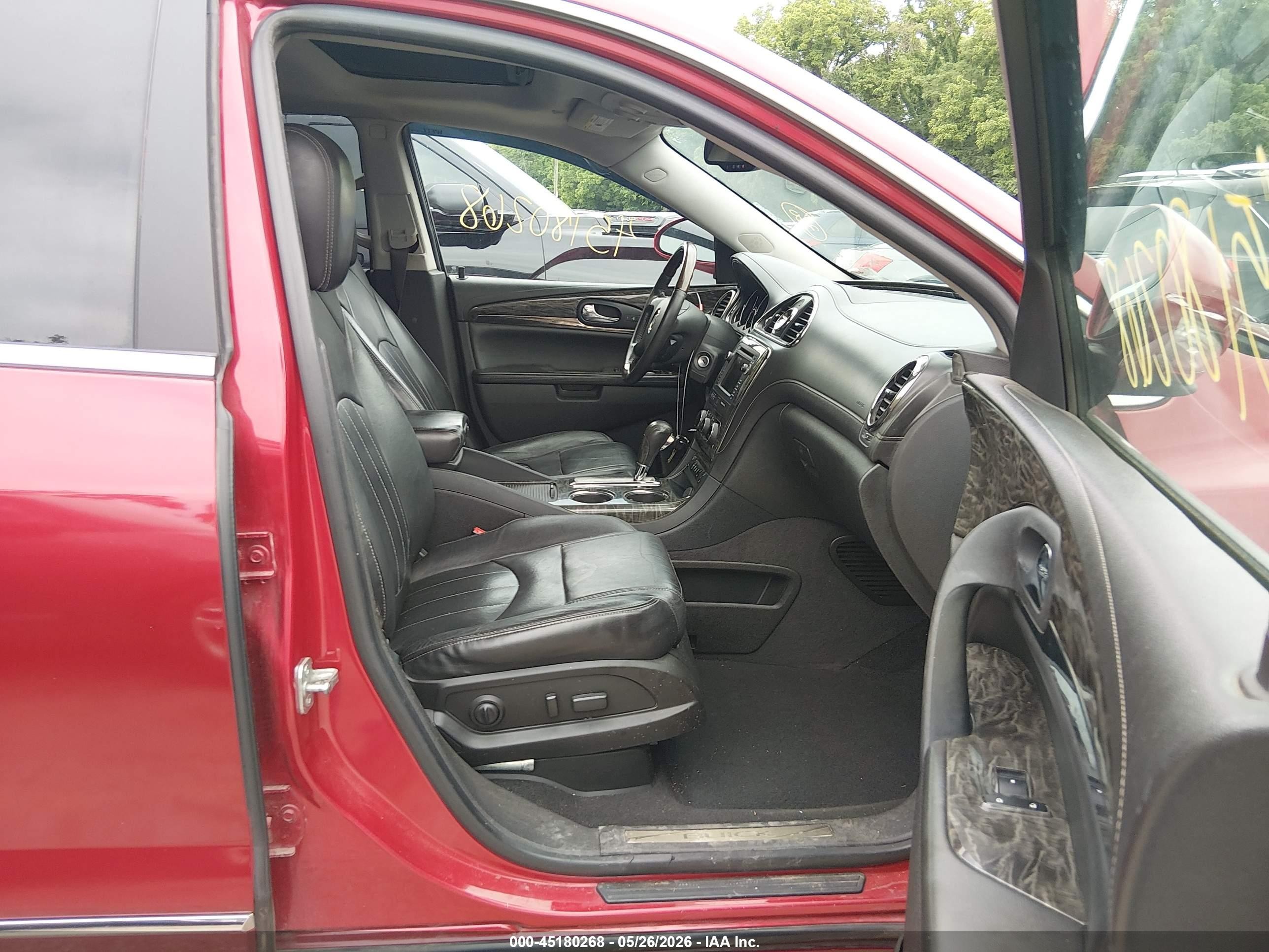 2014 Buick Enclave Leather Красный vin: 5GAKVBKDXEJ205981