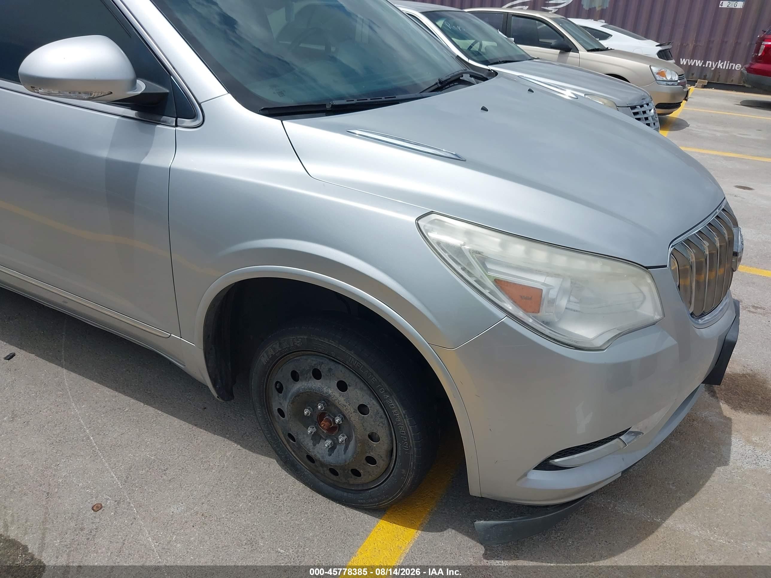 2014 Buick Enclave Leather Silver vin: 5GAKVBKDXEJ367397