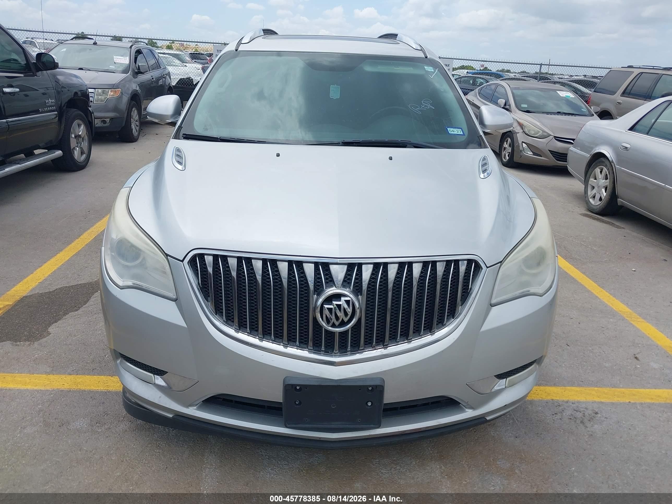 2014 Buick Enclave Leather Silver vin: 5GAKVBKDXEJ367397