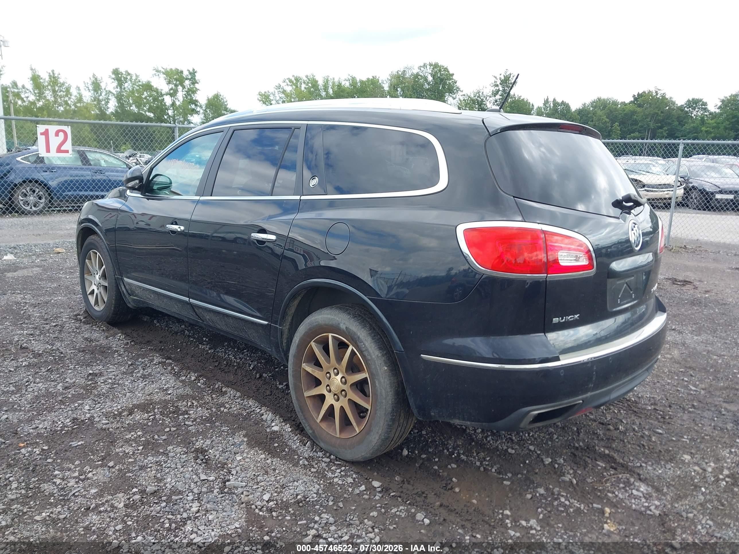 2015 Buick Enclave Leather Серый vin: 5GAKVBKDXFJ141748