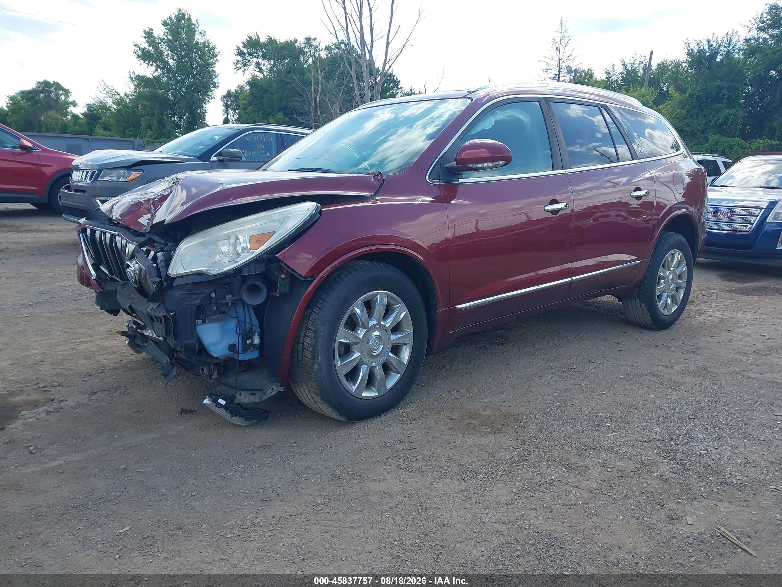 2015 Buick Enclave Leather Red vin: 5GAKVBKDXFJ380846
